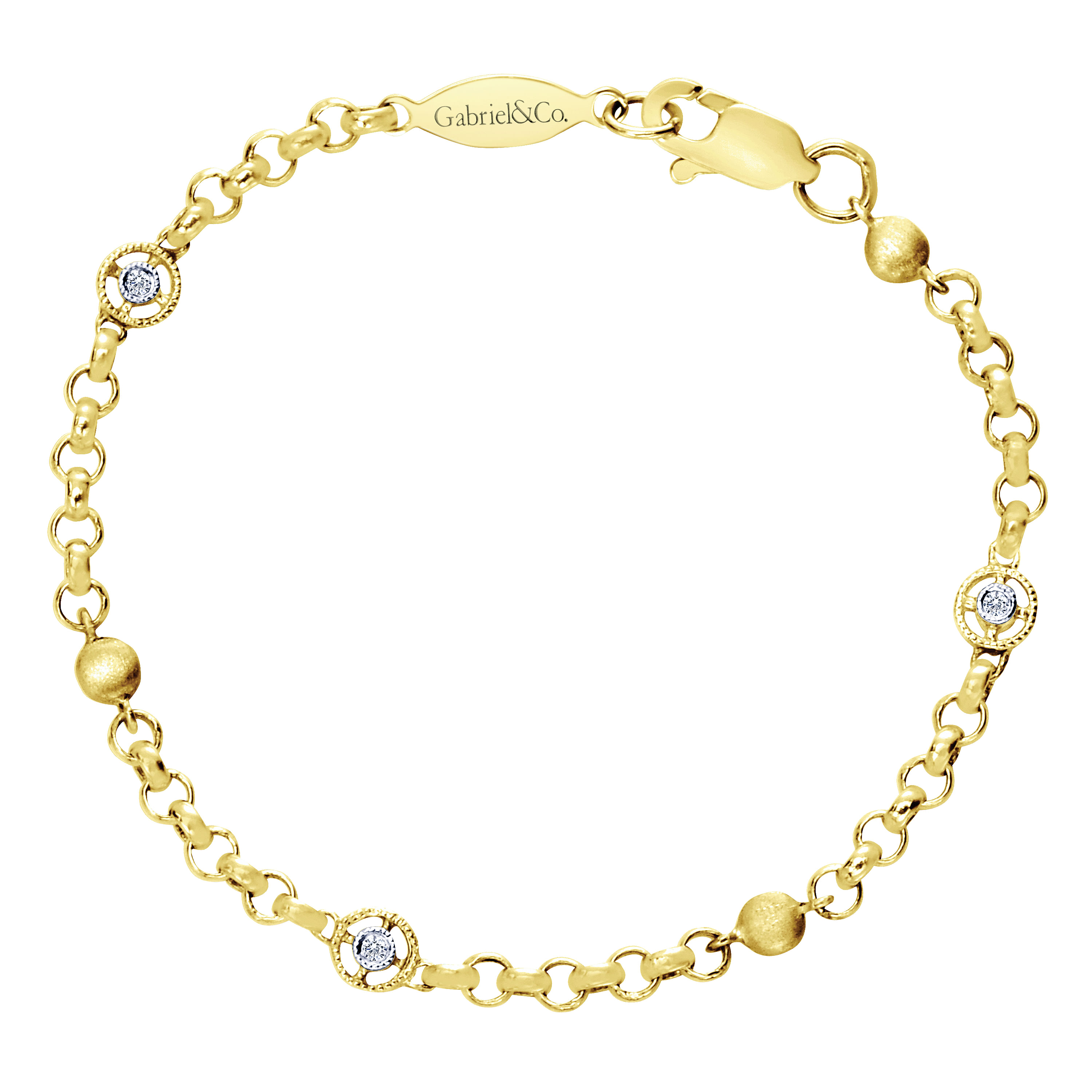 14k Yellow Gold Diamond Chain 14k Yellow Gold Diamond Chain