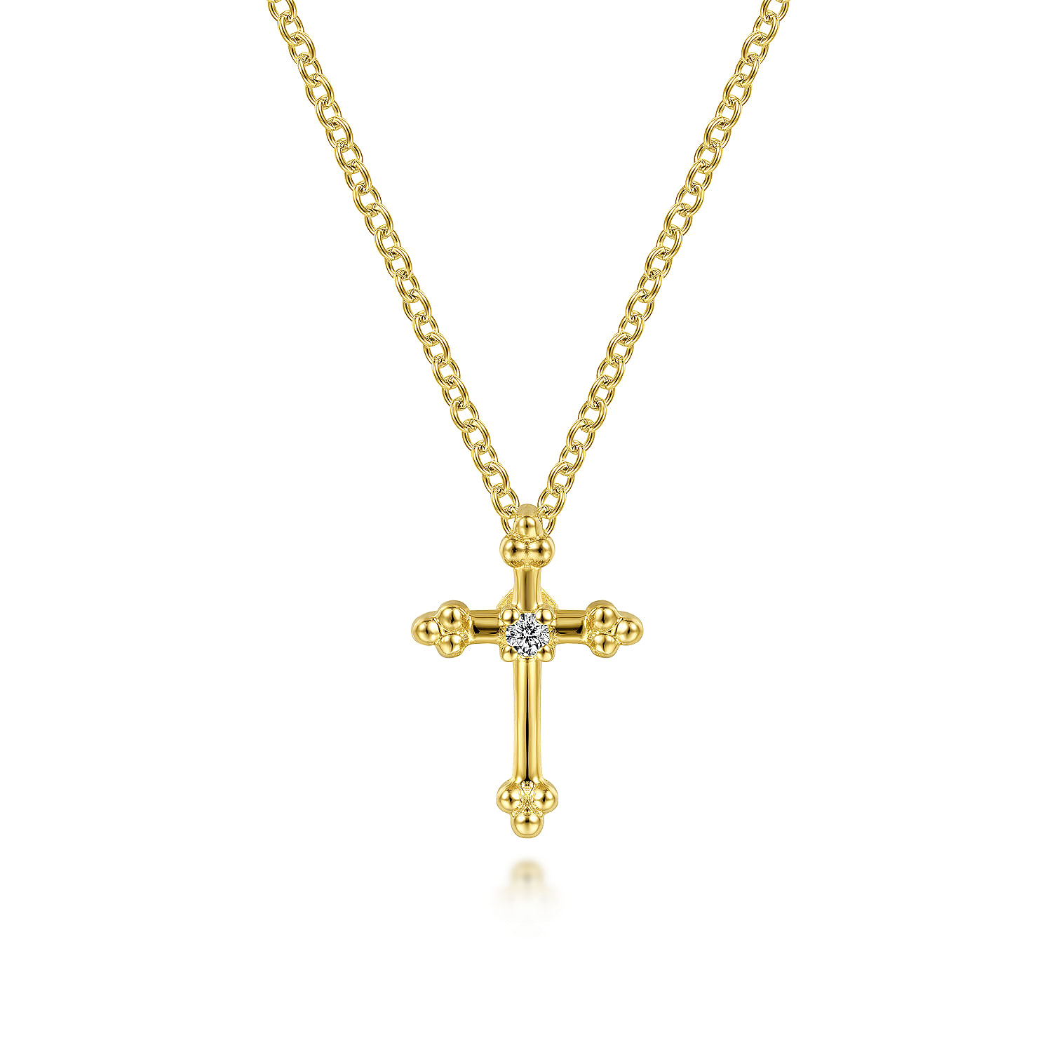 14k Yellow Gold Diamond Cross 14k Yellow Gold Diamond Cross