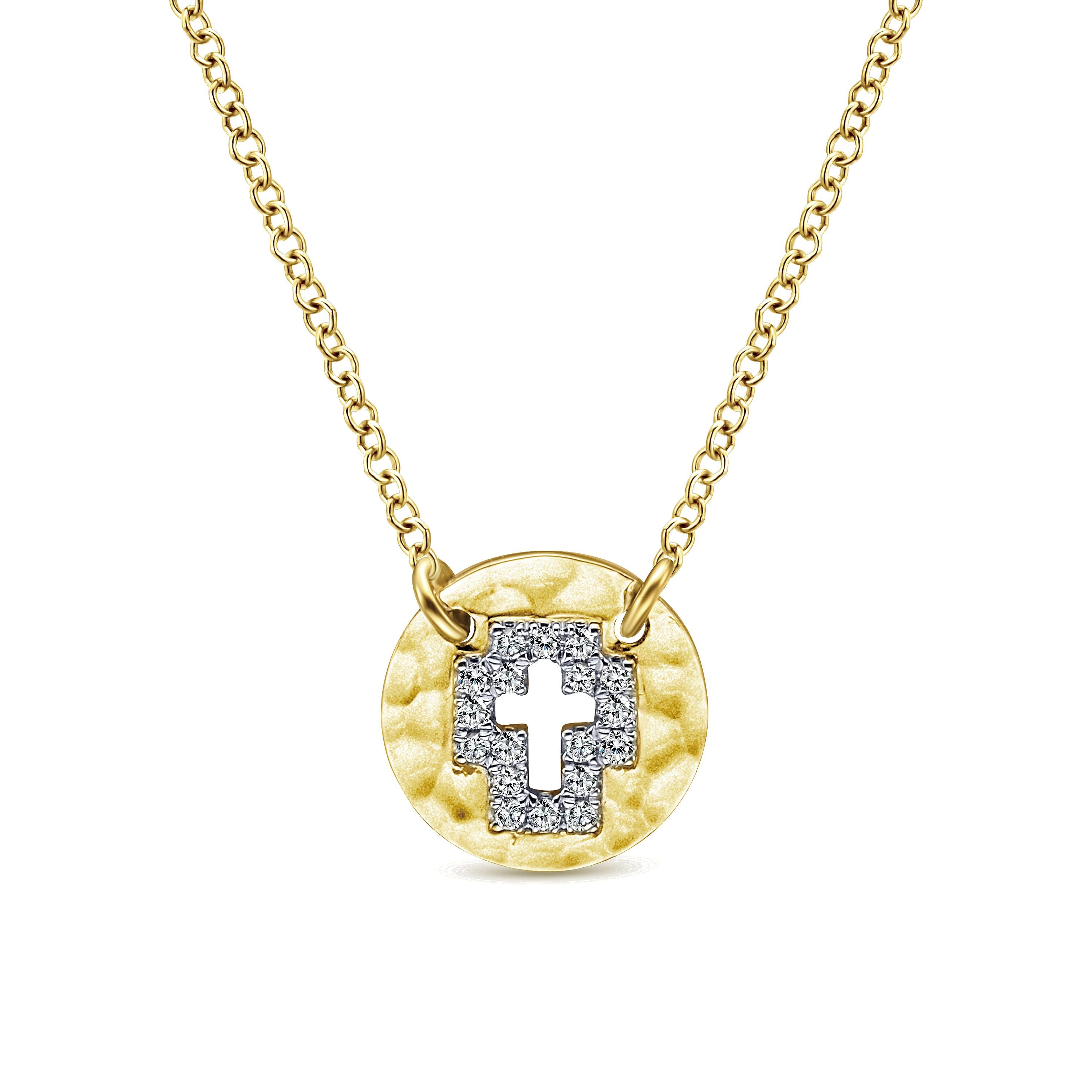 14k Yellow Gold Diamond Cross 14k Yellow Gold Diamond Cross