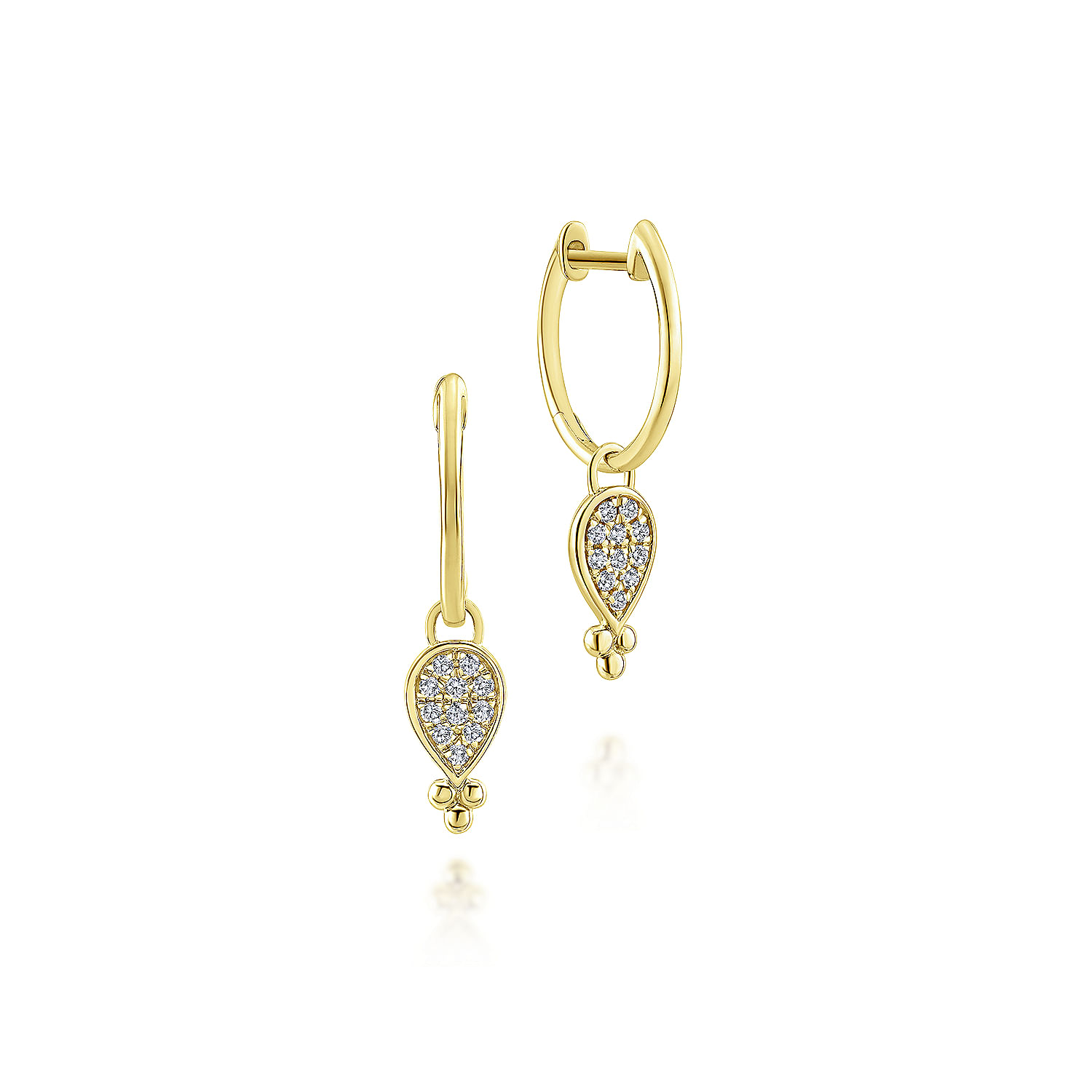 14k Yellow Gold Diamond Drop 14k Yellow Gold Diamond Drop