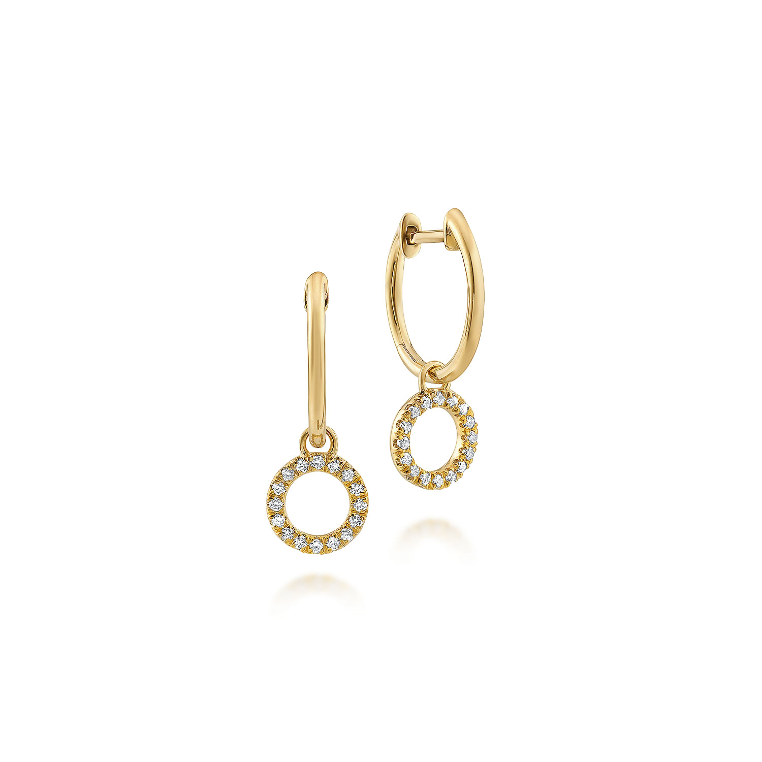 14k Yellow Gold Diamond Drop 14k Yellow Gold Diamond Drop