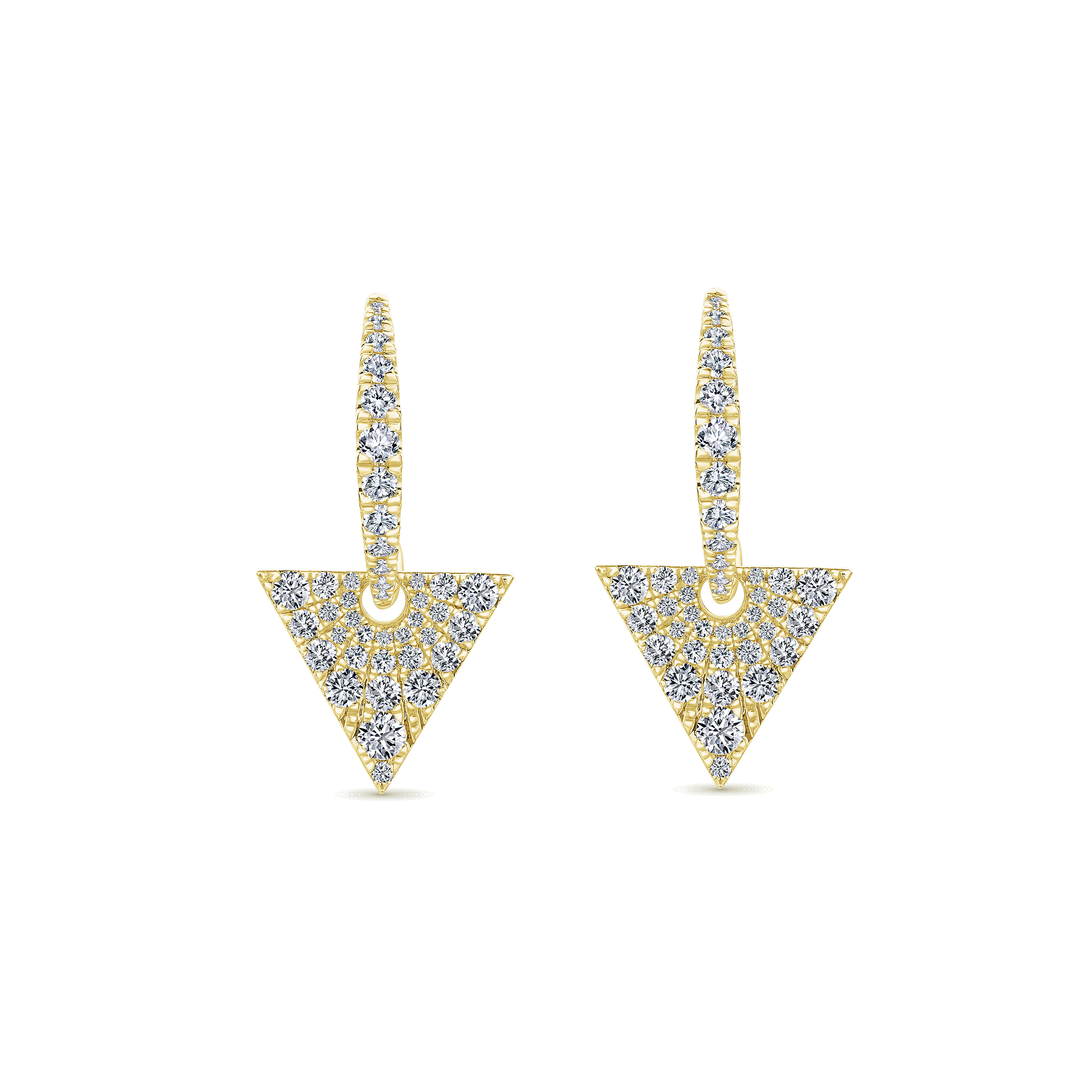14k Yellow Gold Diamond Drop 14k Yellow Gold Diamond Drop
