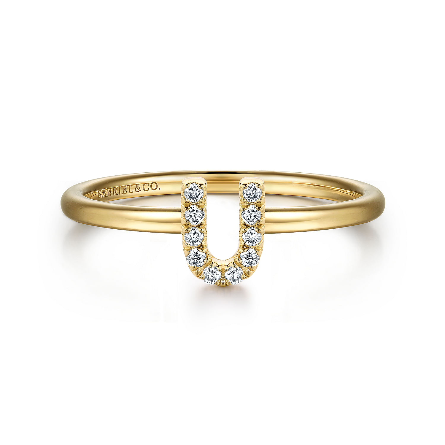 14k Yellow Gold Diamond Initial 14k Yellow Gold Diamond Initial
