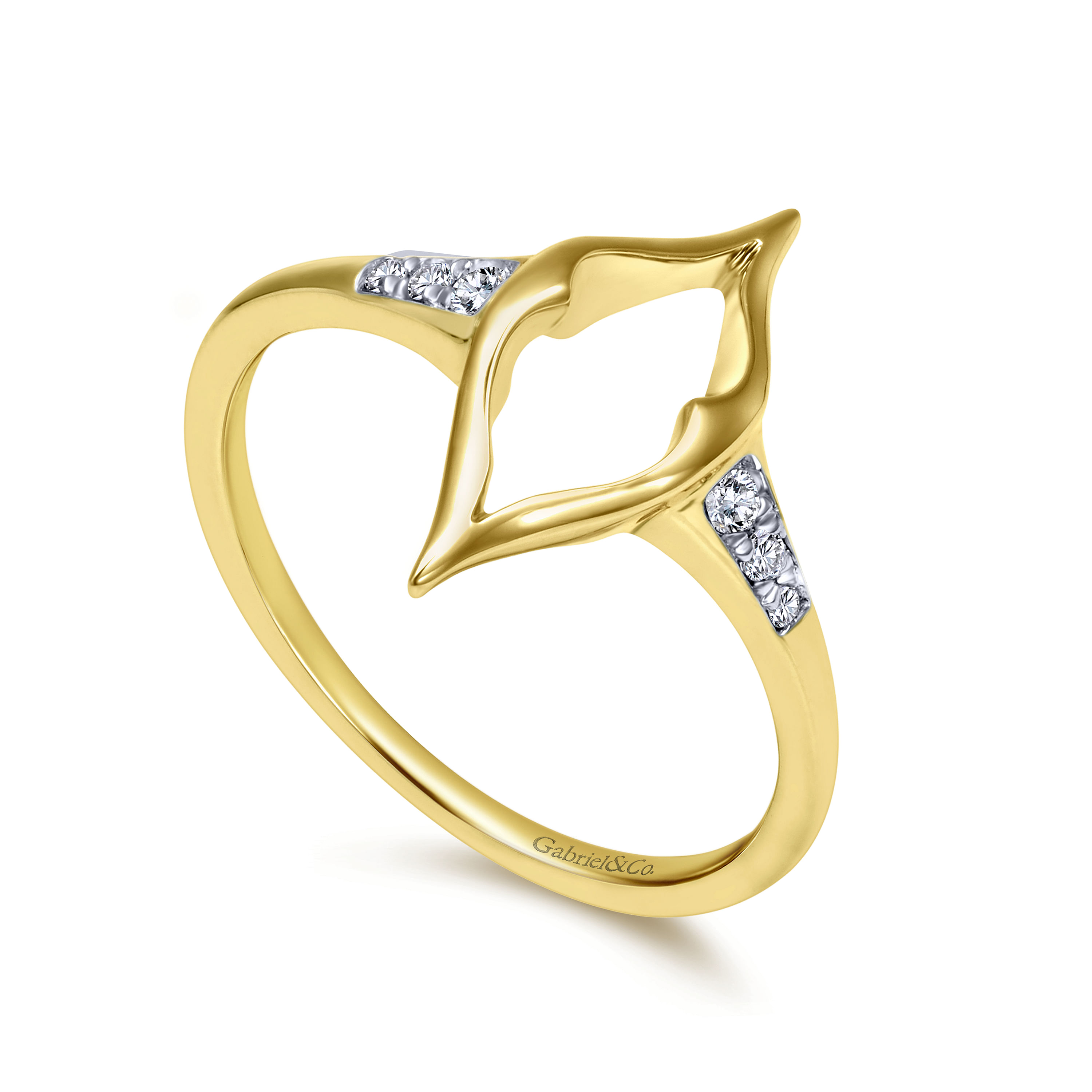 14k Yellow Gold Diamond Midi Ladies 14k Yellow Gold Diamond Midi Ladies