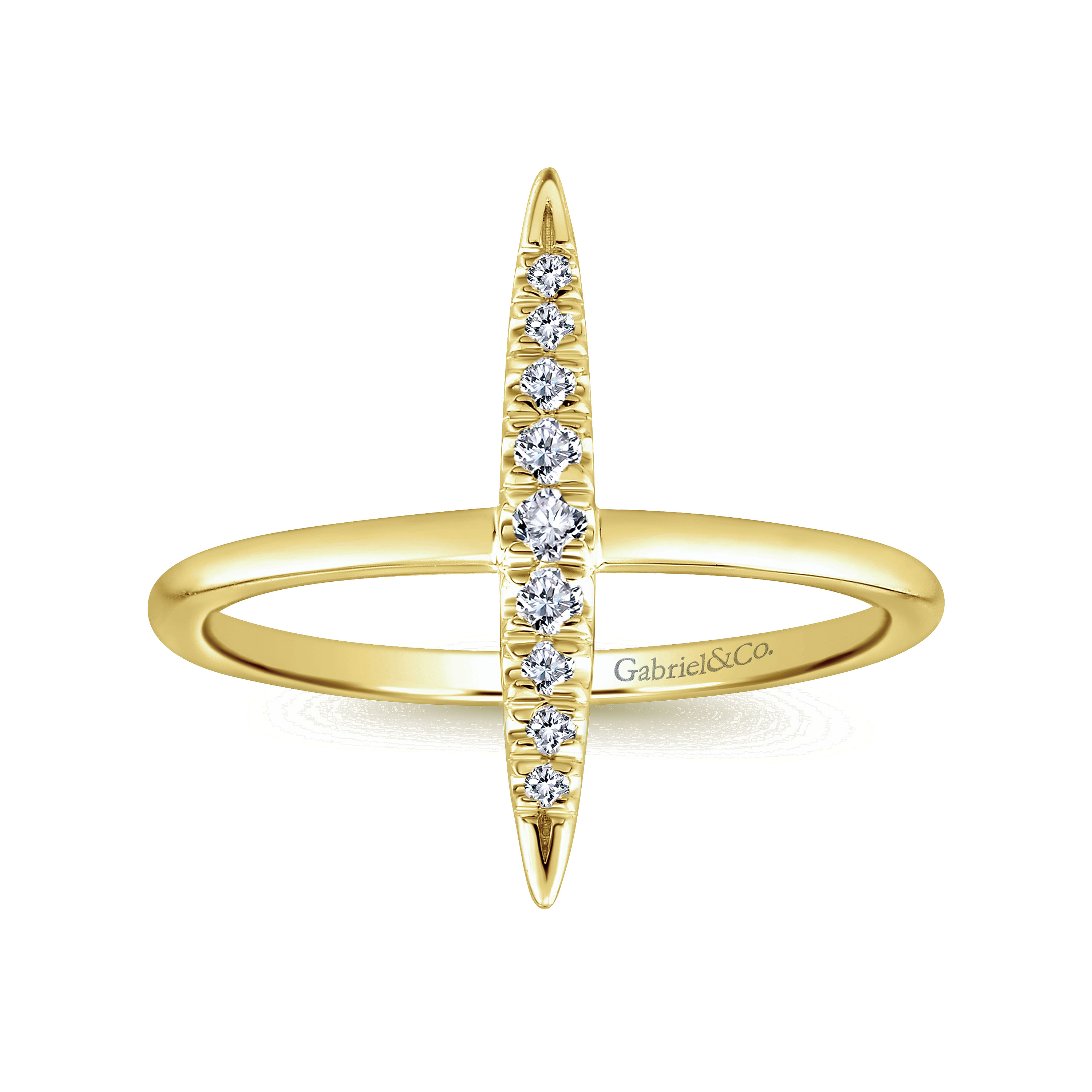 14k Yellow Gold Diamond Midi Ladies 14k Yellow Gold Diamond Midi Ladies
