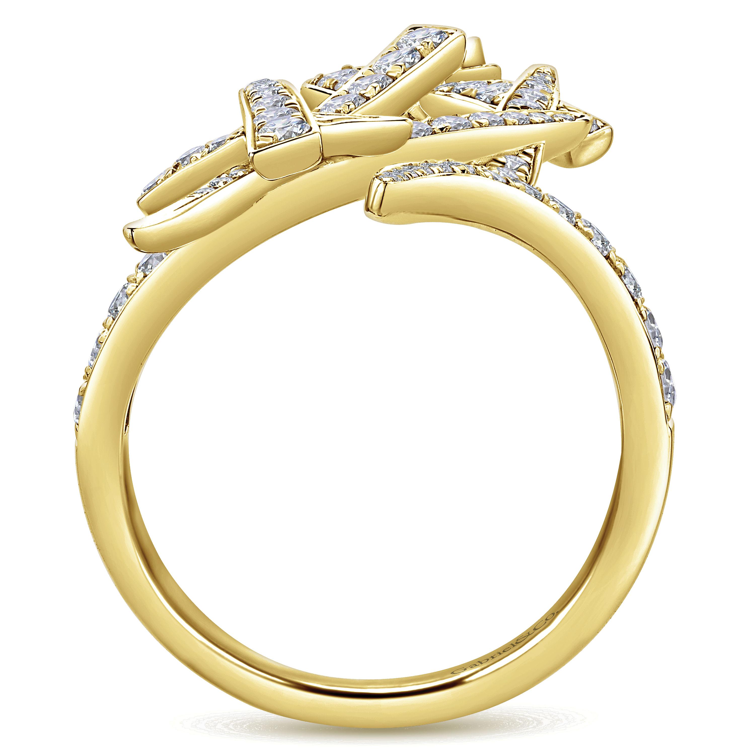 14k Yellow Gold Diamond Statement Ladies 14k Yellow Gold Diamond Statement Ladies