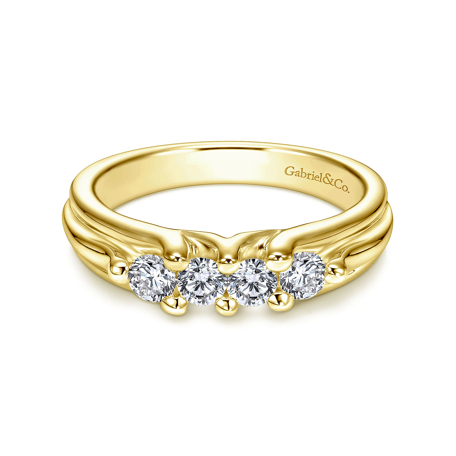 14k Yellow Gold Diamond Straight 14k Yellow Gold Diamond Straight