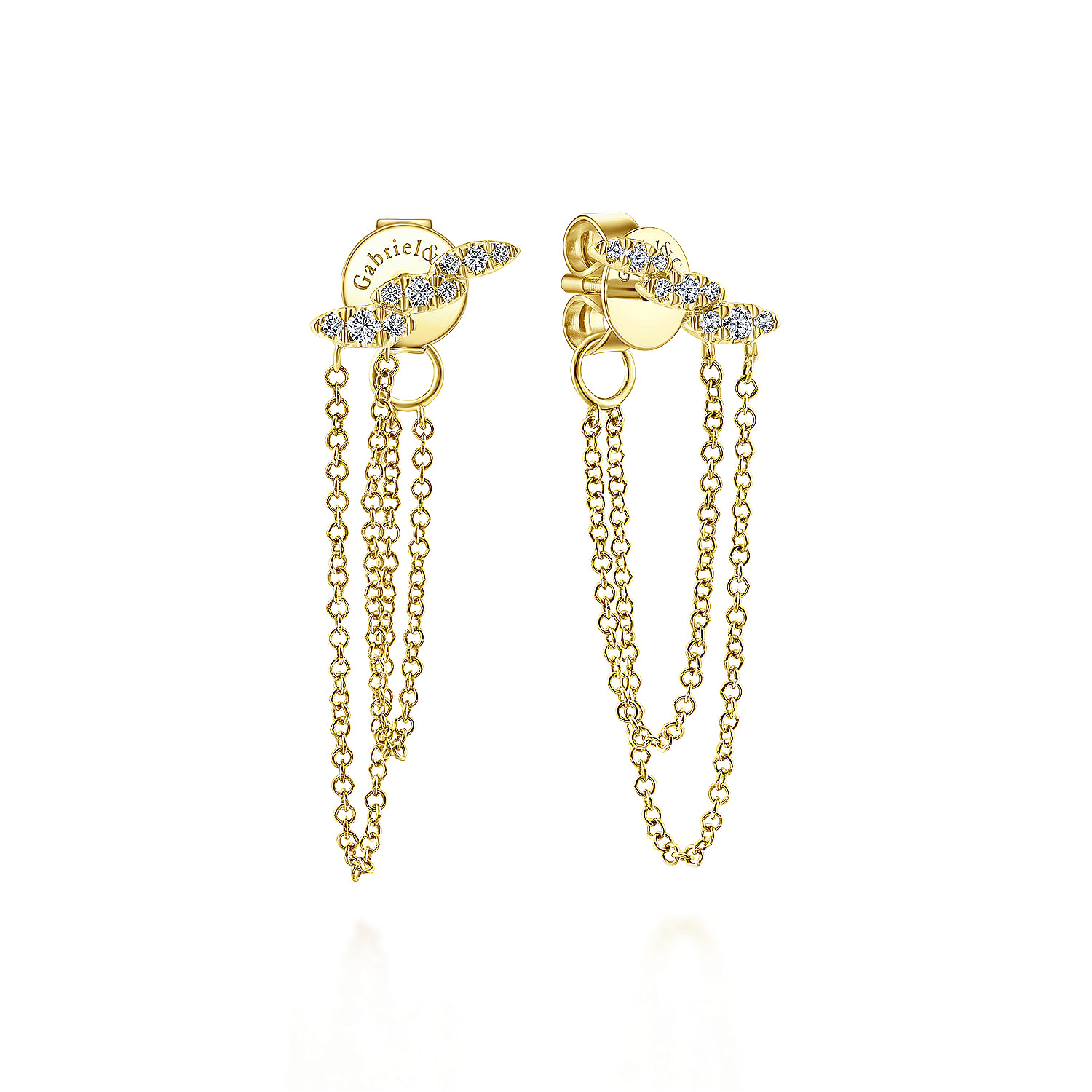 14k Yellow Gold Diamond Stud 14k Yellow Gold Diamond Stud