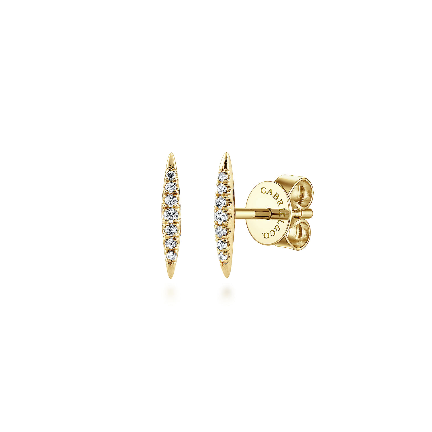 14k Yellow Gold Diamond Stud 14k Yellow Gold Diamond Stud