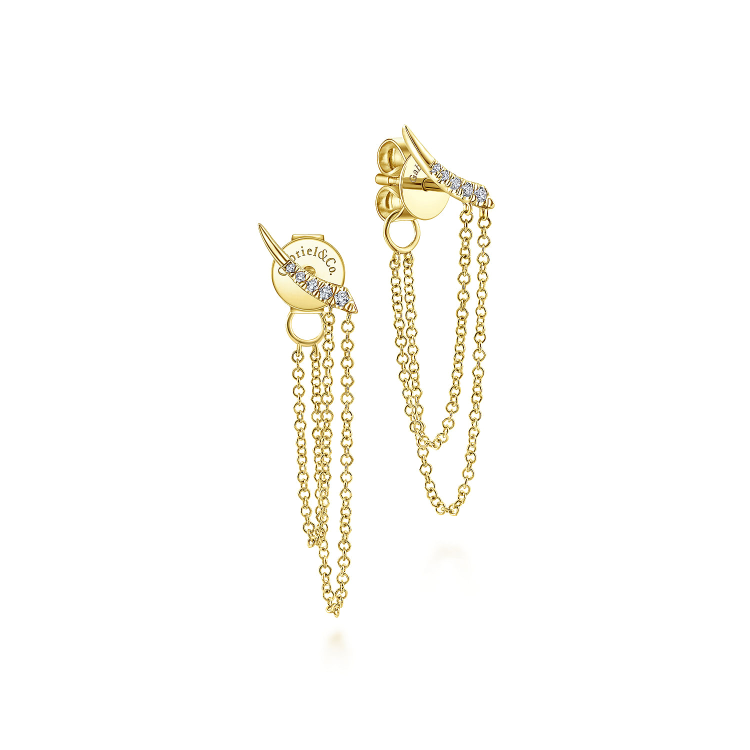 14k Yellow Gold Diamond Stud 14k Yellow Gold Diamond Stud