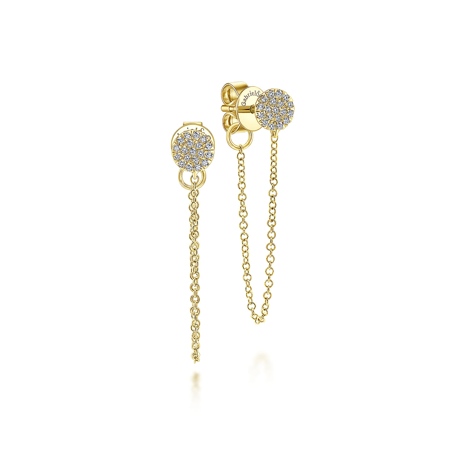 14k Yellow Gold Diamond Stud 14k Yellow Gold Diamond Stud