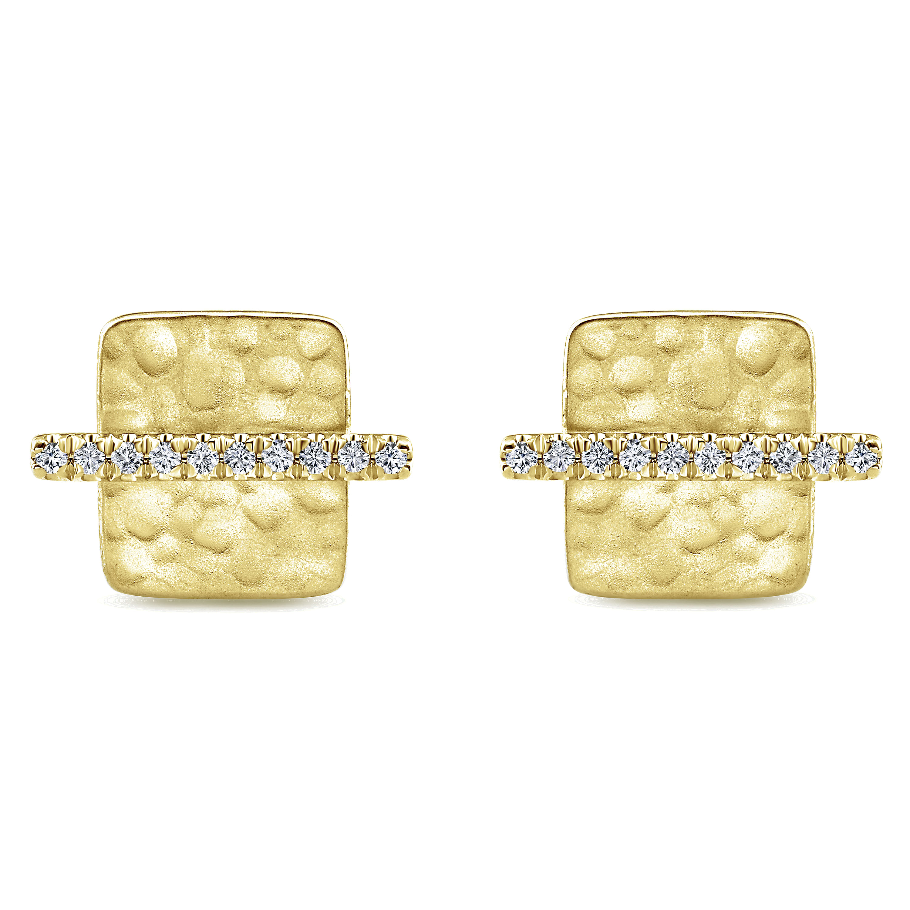 14k Yellow Gold Diamond Stud 14k Yellow Gold Diamond Stud
