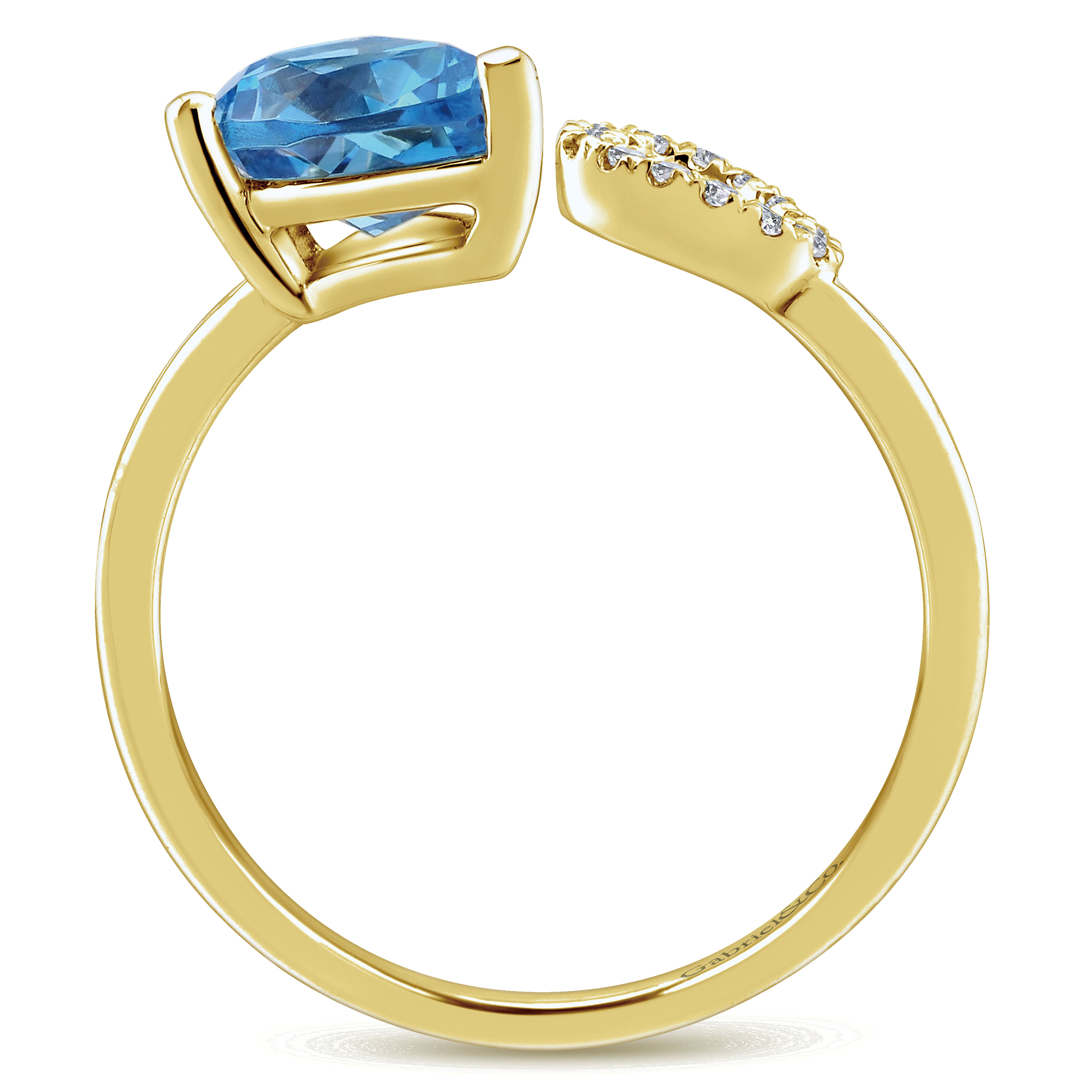 14k Yellow Gold Diamond Swiss Blue Topaz Fashion Ladies 14k Yellow Gold Diamond Swiss Blue Topaz Fashion Ladies