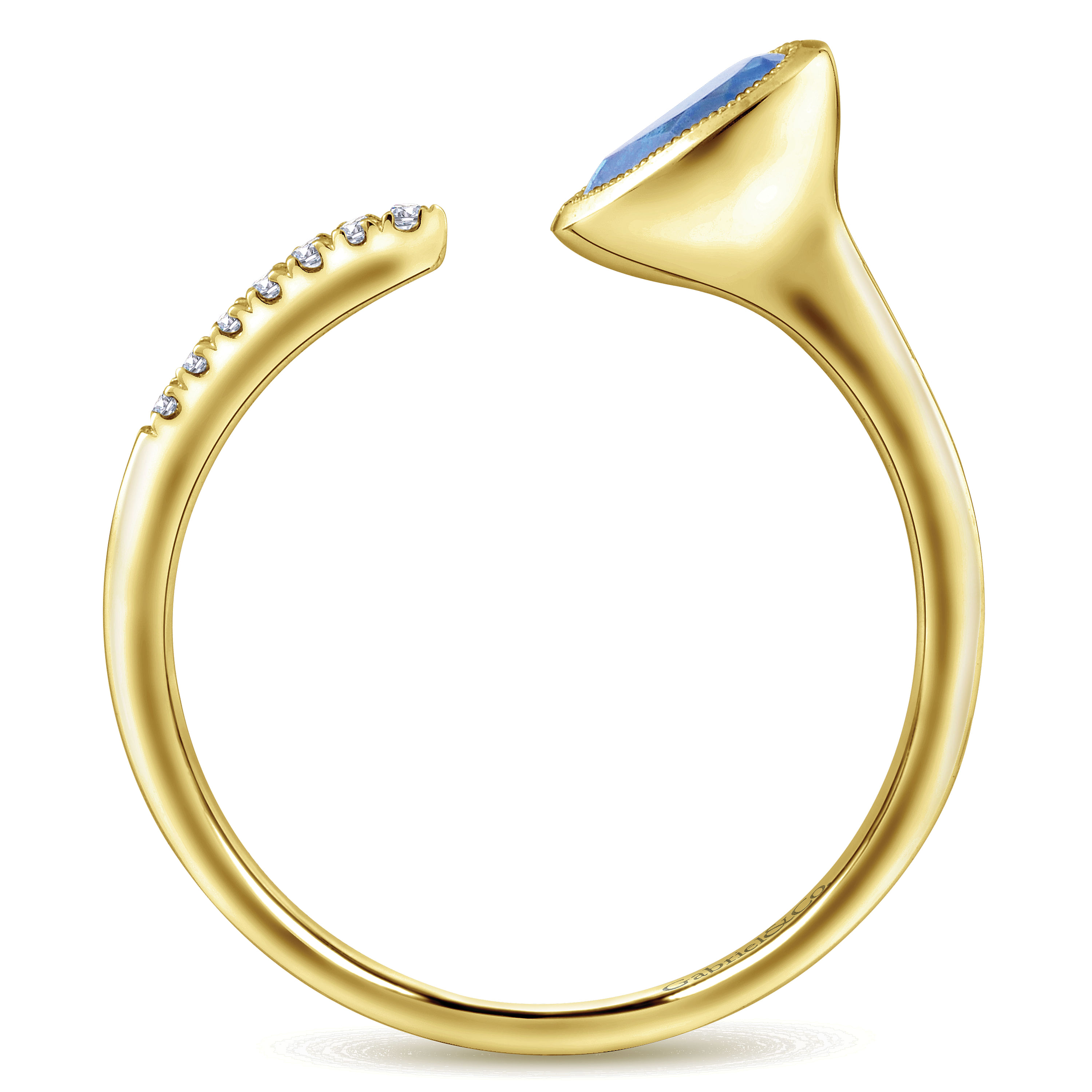 14k Yellow Gold Diamond Swiss Blue Topaz Fashion Ladies 14k Yellow Gold Diamond Swiss Blue Topaz Fashion Ladies