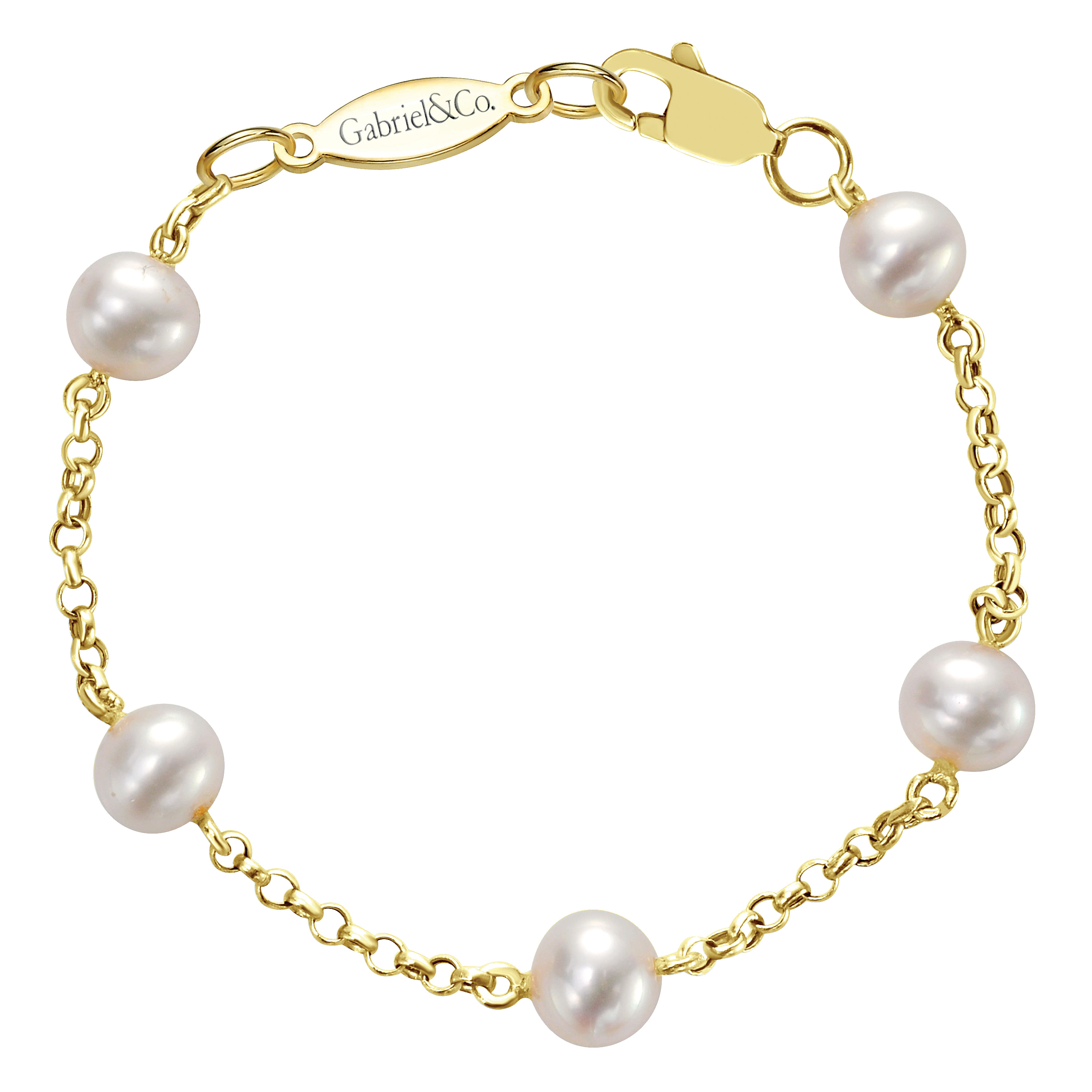 14k Yellow Gold Pearl Chain 14k Yellow Gold Pearl Chain