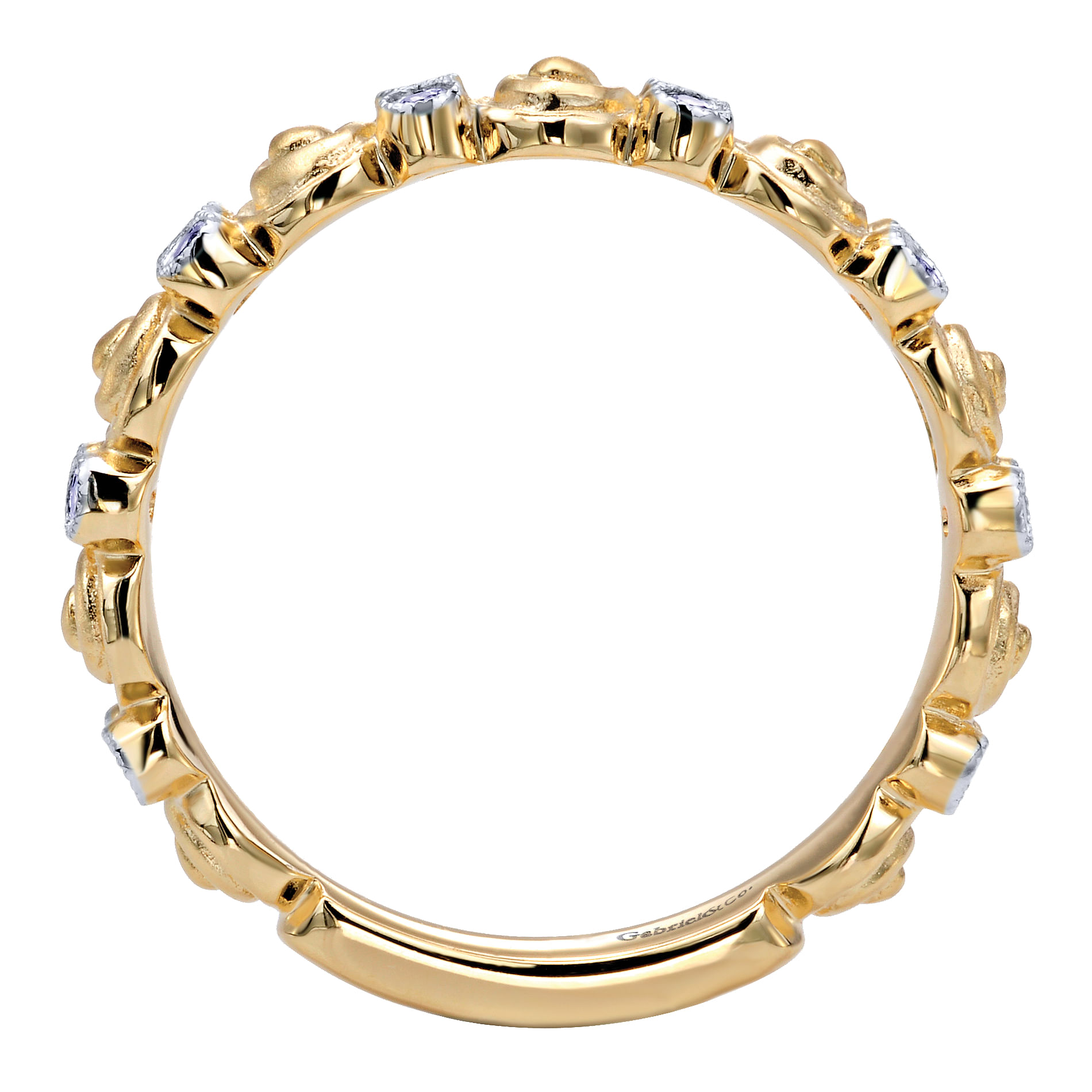 14k Yellow Gold Stackable Ladies' Ring | LR4875Y44JJ