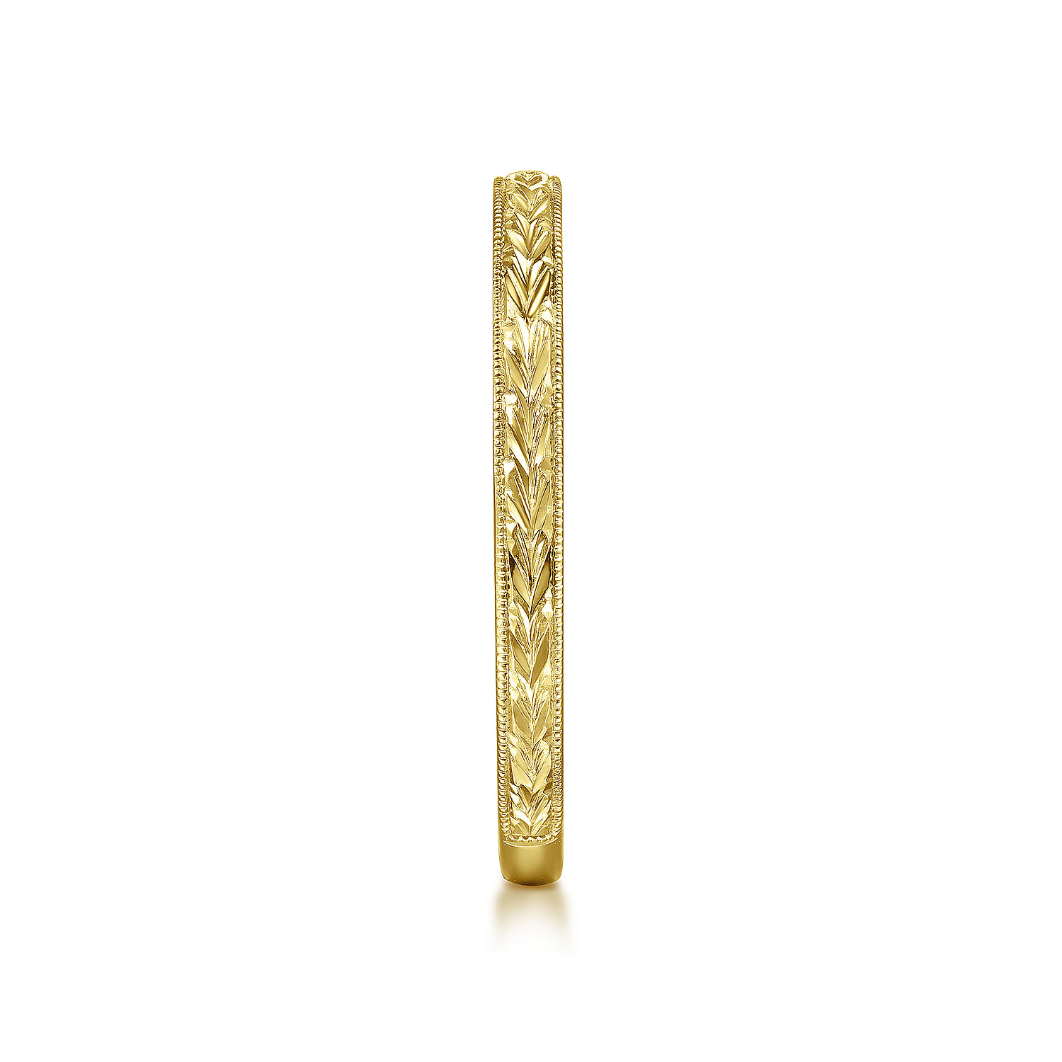 14k Yellow Gold Straight Wedding Band angle 5 14k Yellow Gold Straight Wedding Band angle 5
