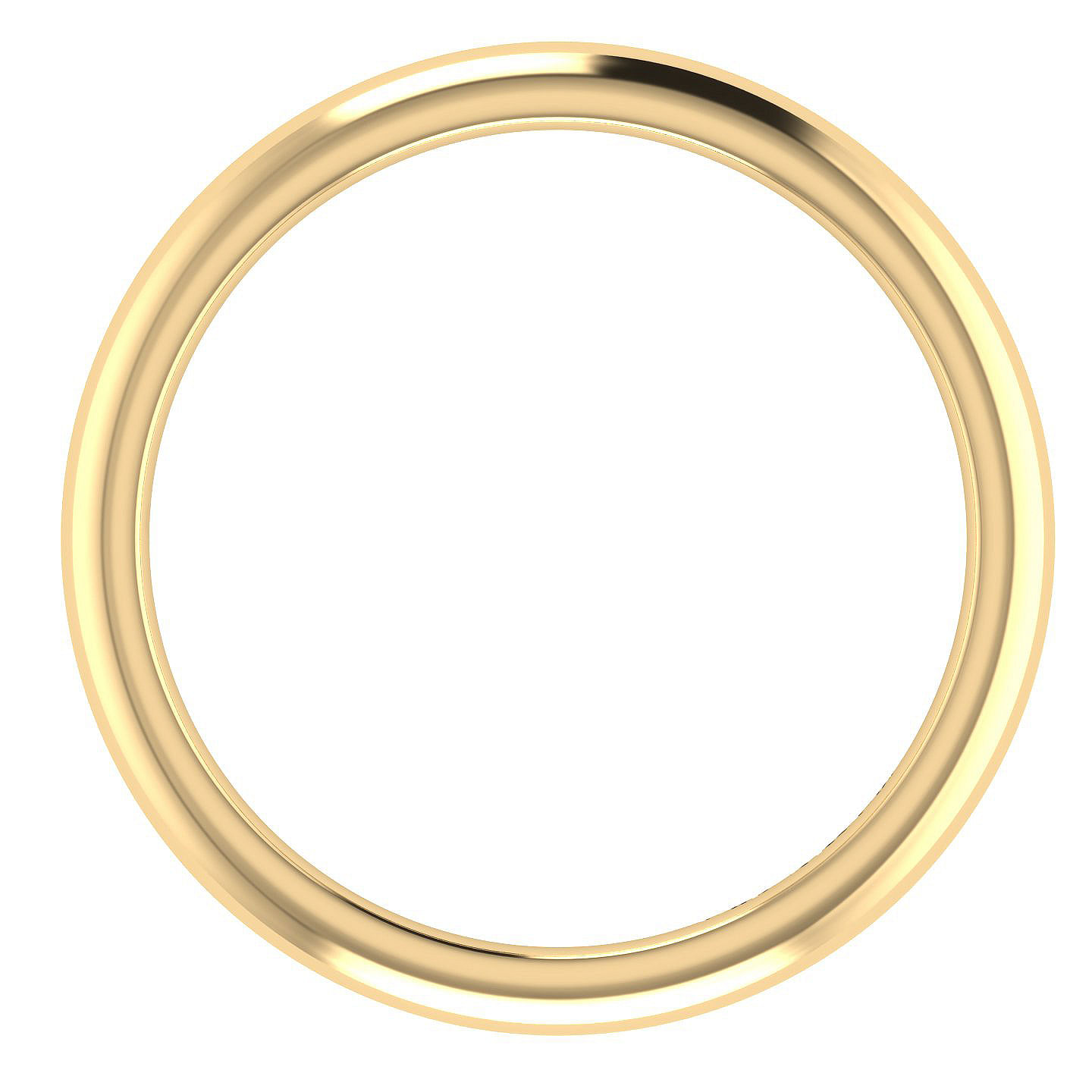 14k Yellow Gold Straight Wedding Band angle 2 14k Yellow Gold Straight Wedding Band angle 2