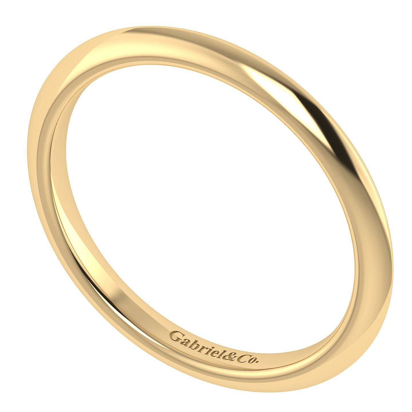 14k Yellow Gold Straight Wedding Band angle 3 14k Yellow Gold Straight Wedding Band angle 3