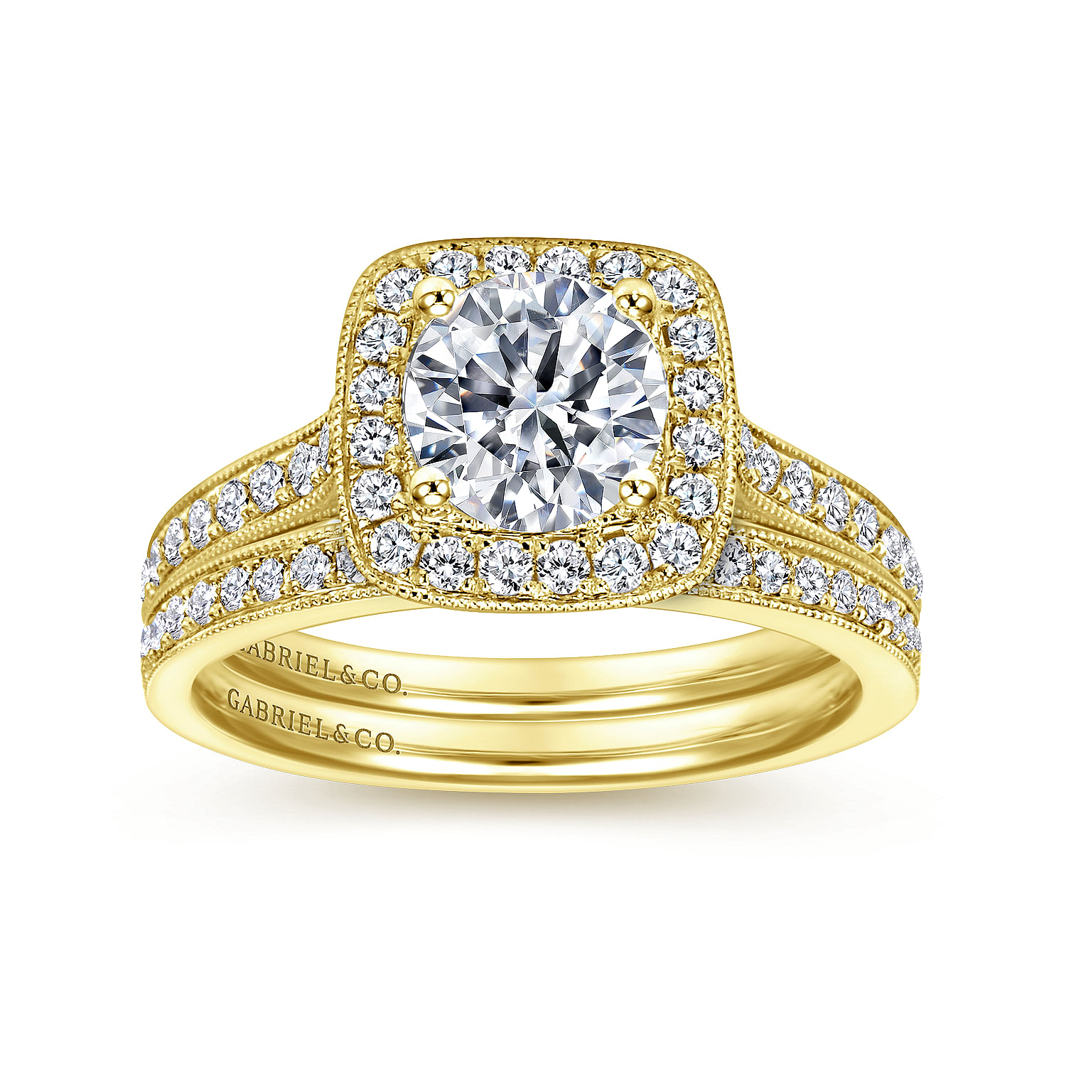 14k Yellow Gold Victorian Straight Wedding Band angle 4 14k Yellow Gold Victorian Straight Wedding Band angle 4