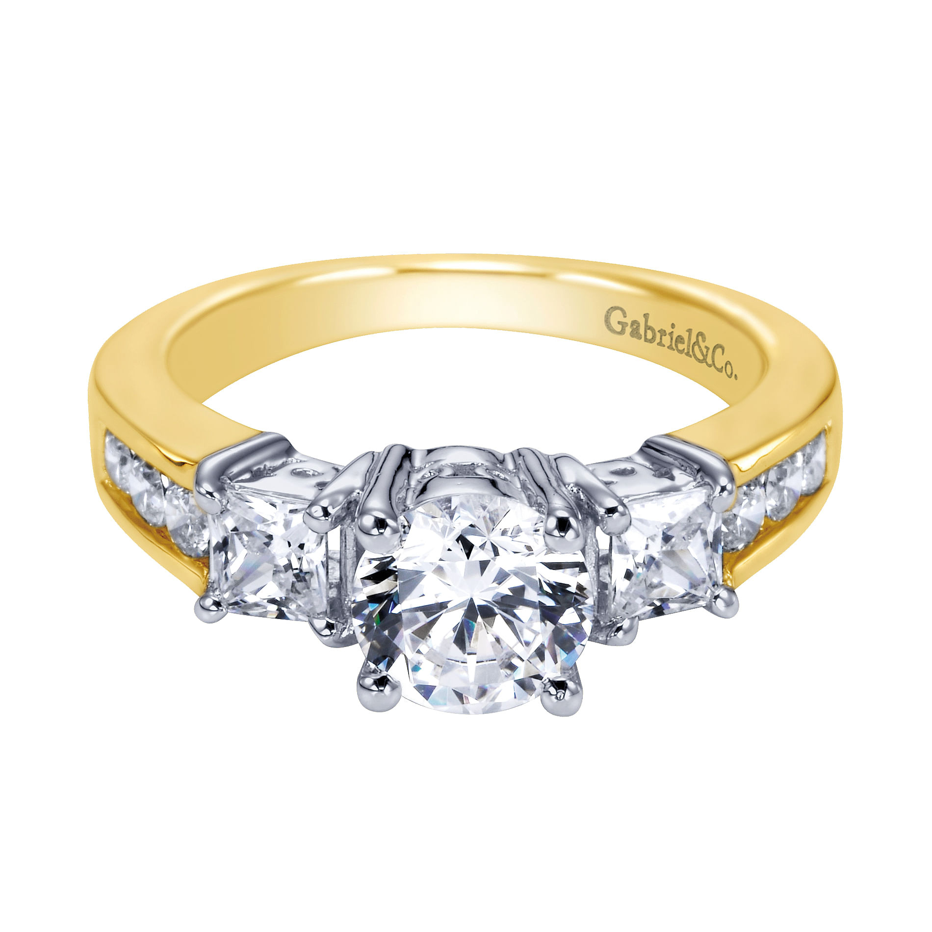 14k Yellow/white Gold Diamond 3 Stones 14k Yellow/white Gold Diamond 3 Stones