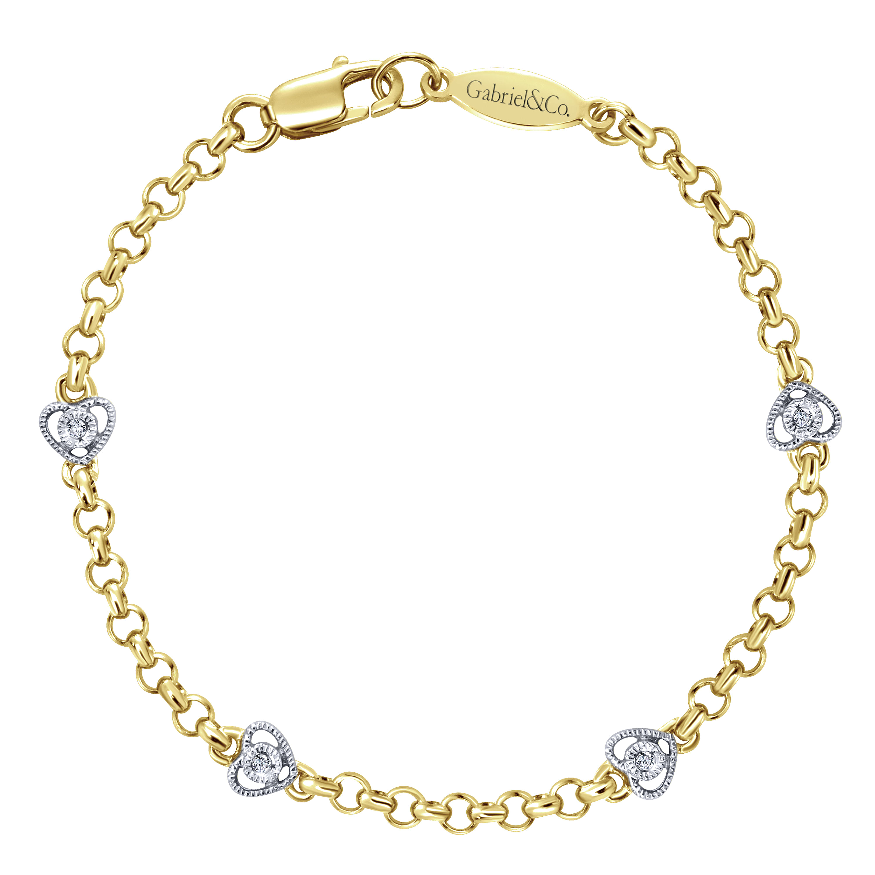 14k Yellow/white Gold Diamond Chain 14k Yellow/white Gold Diamond Chain