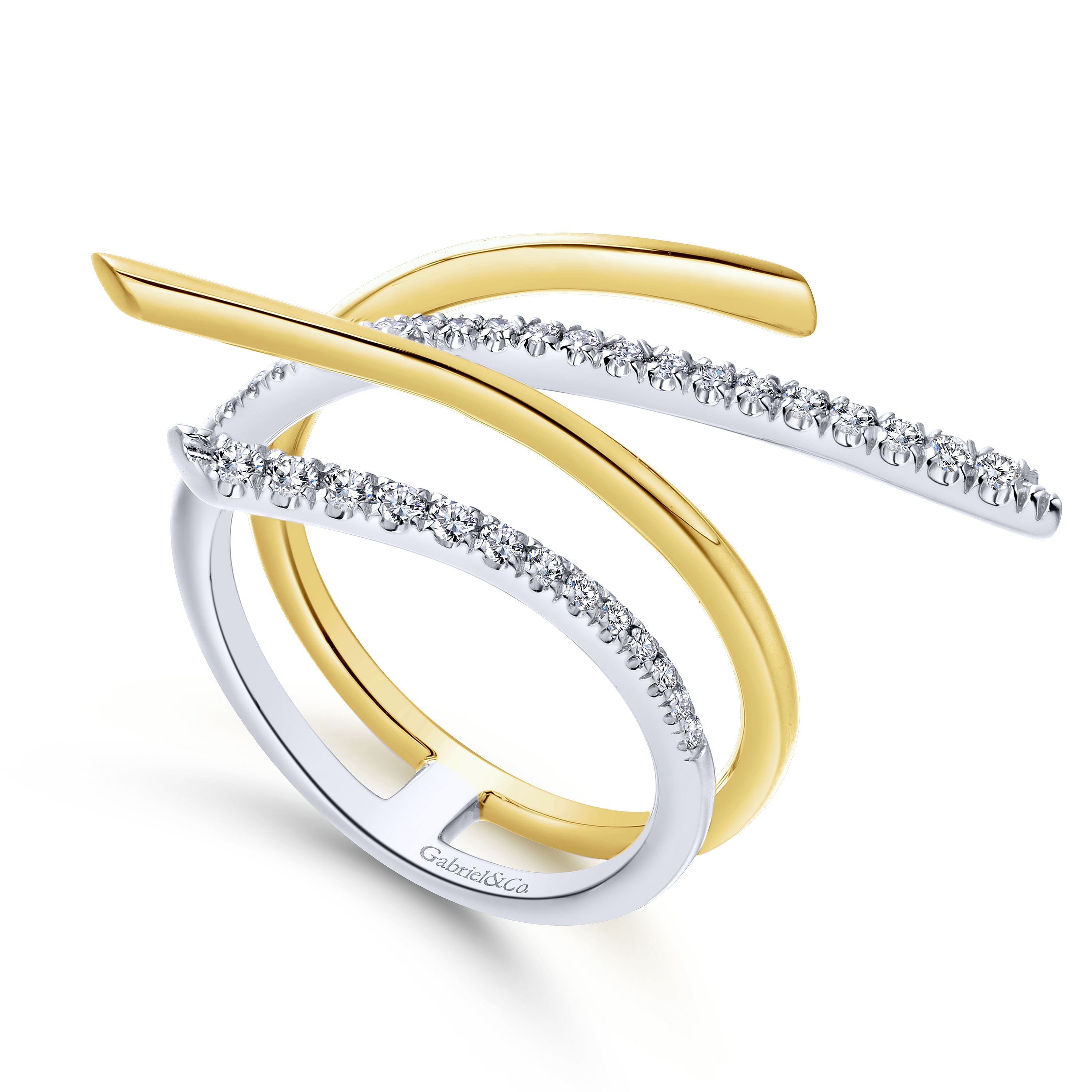 14k Yellow/white Gold Diamond Fashion Ladies 14k Yellow/white Gold Diamond Fashion Ladies
