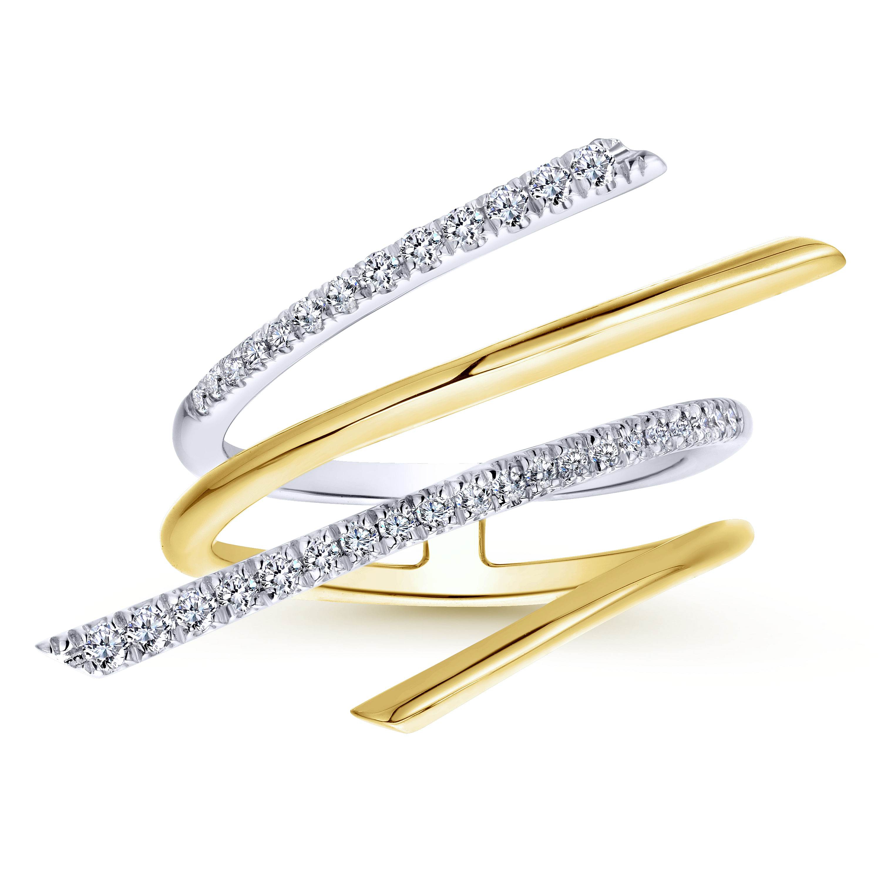 14k Yellow/white Gold Diamond Fashion Ladies 14k Yellow/white Gold Diamond Fashion Ladies