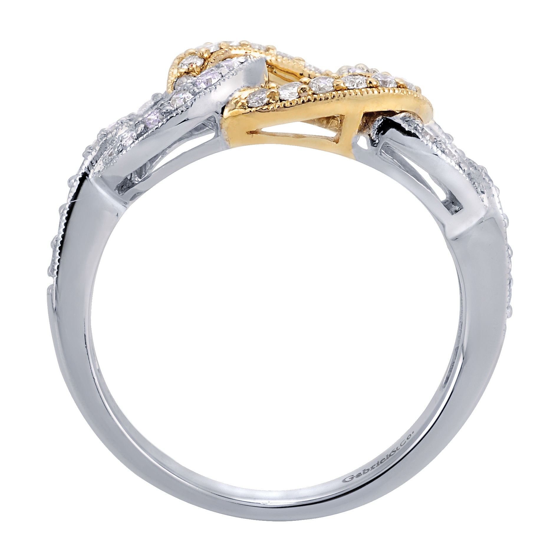 14k Yellow/white Gold Diamond Fashion Ladies 14k Yellow/white Gold Diamond Fashion Ladies