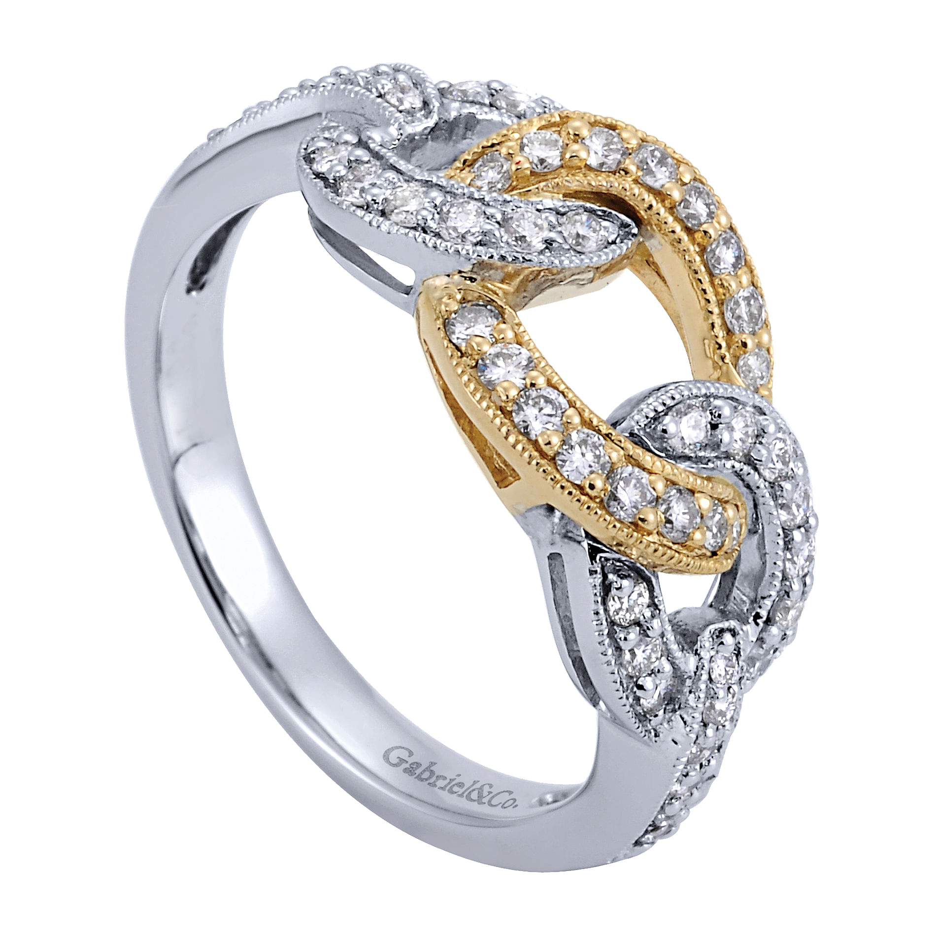 14k Yellow/white Gold Lusso Diamond Fashion Ladies 14k Yellow/white Gold Lusso Diamond Fashion Ladies