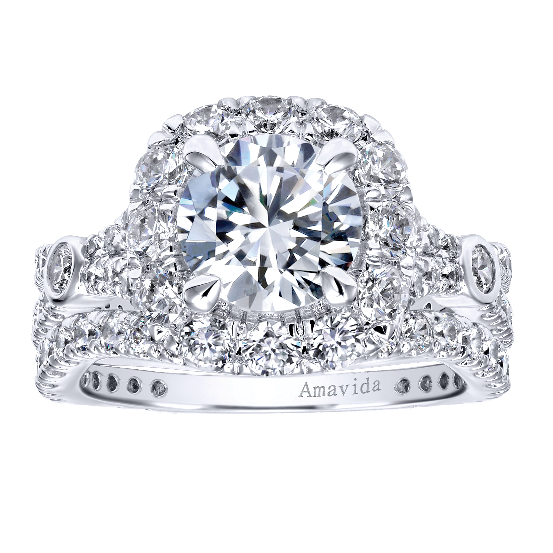18k White Gold Contemporary Curved Wedding Band angle 4 18k White Gold Contemporary Curved Wedding Band angle 4