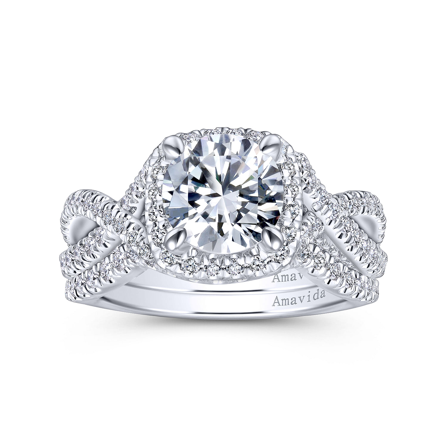 18k White Gold Contemporary Curved Wedding Band angle 4 18k White Gold Contemporary Curved Wedding Band angle 4