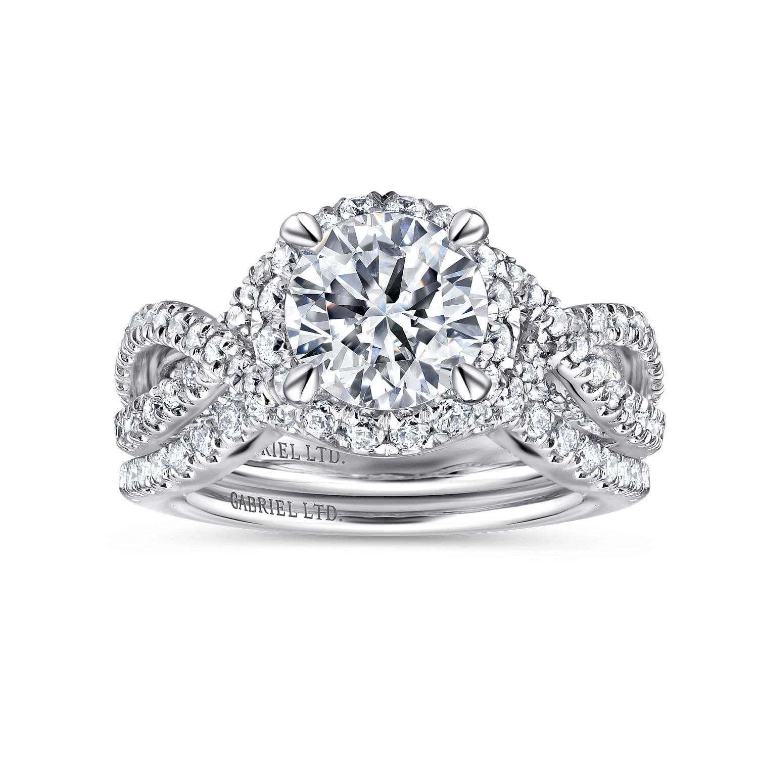 18k White Gold Contemporary Curved Wedding Band angle 4 18k White Gold Contemporary Curved Wedding Band angle 4