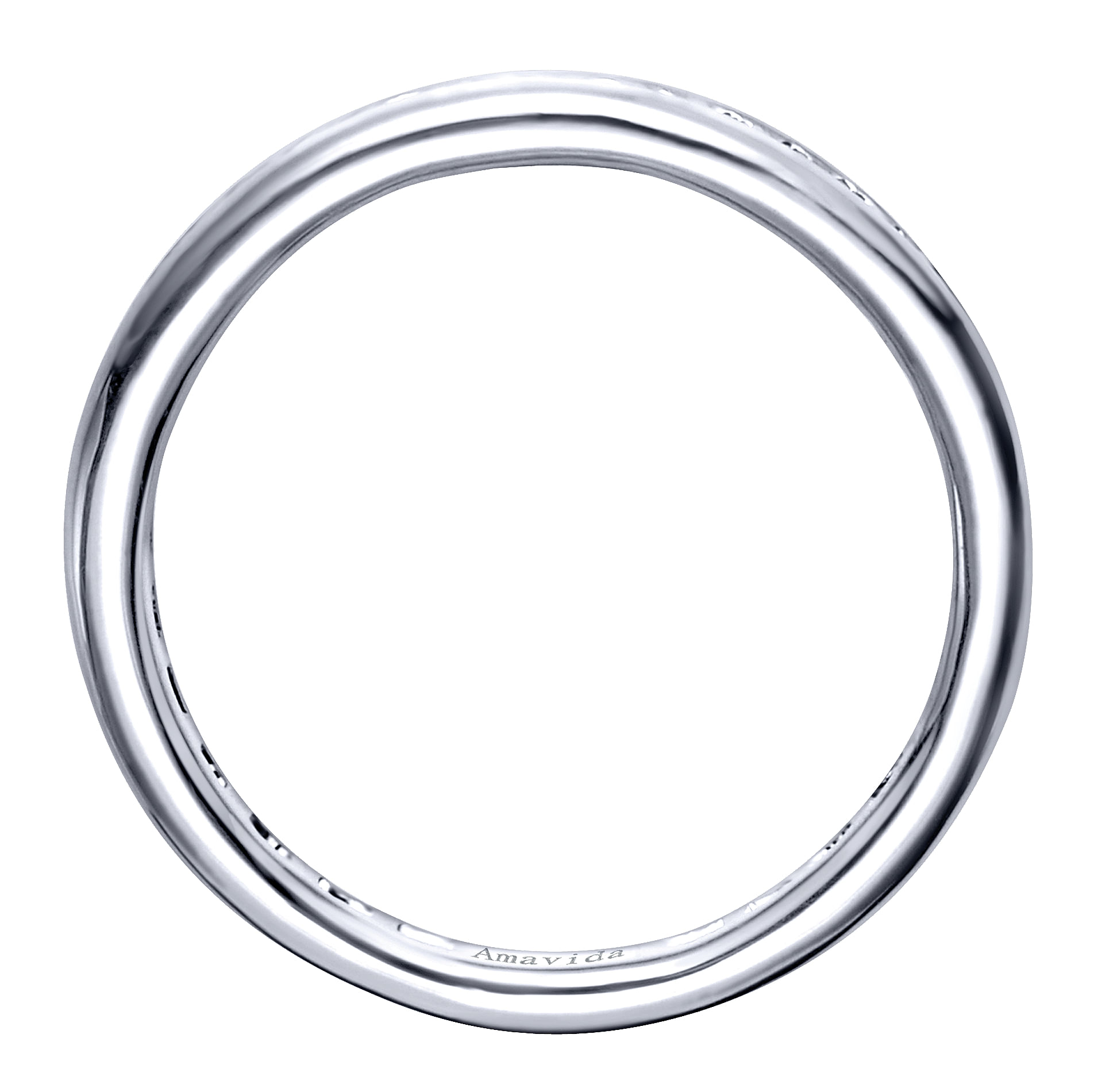 18k White Gold Contemporary Eternity Wedding Band angle 2 18k White Gold Contemporary Eternity Wedding Band angle 2