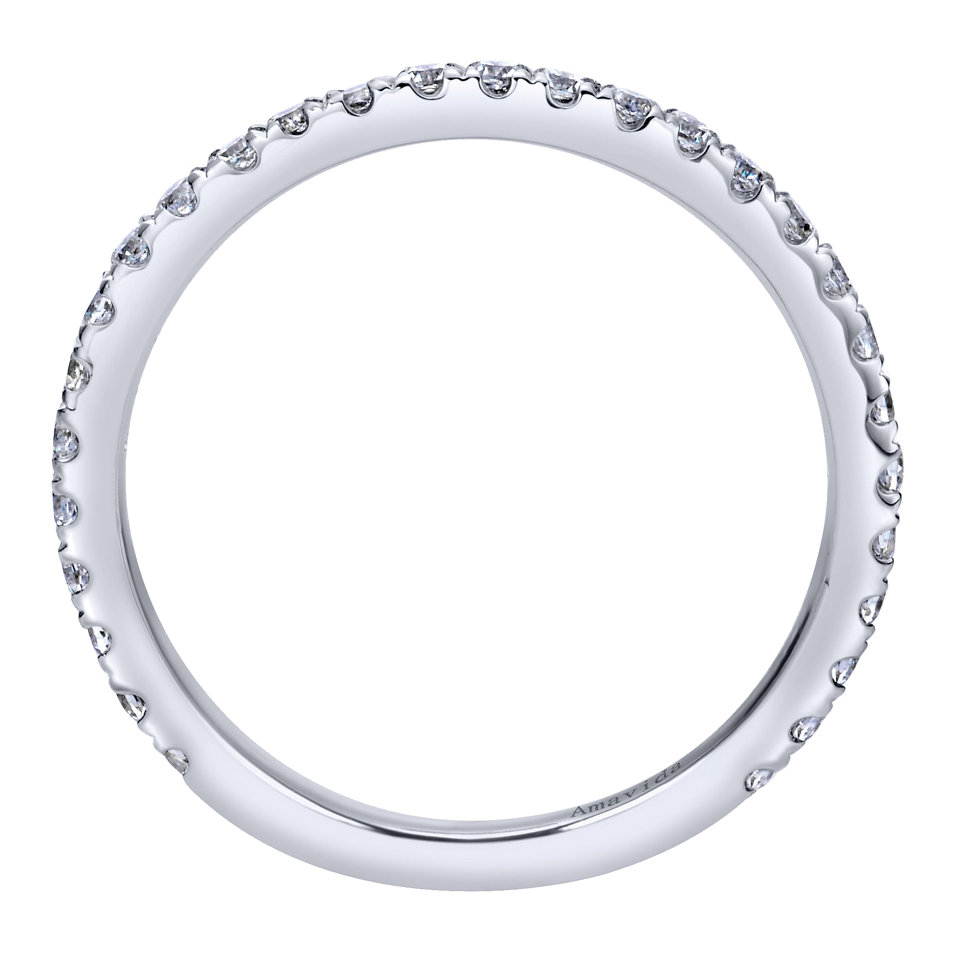 18k White Gold Contemporary Straight Wedding Band angle 2 18k White Gold Contemporary Straight Wedding Band angle 2