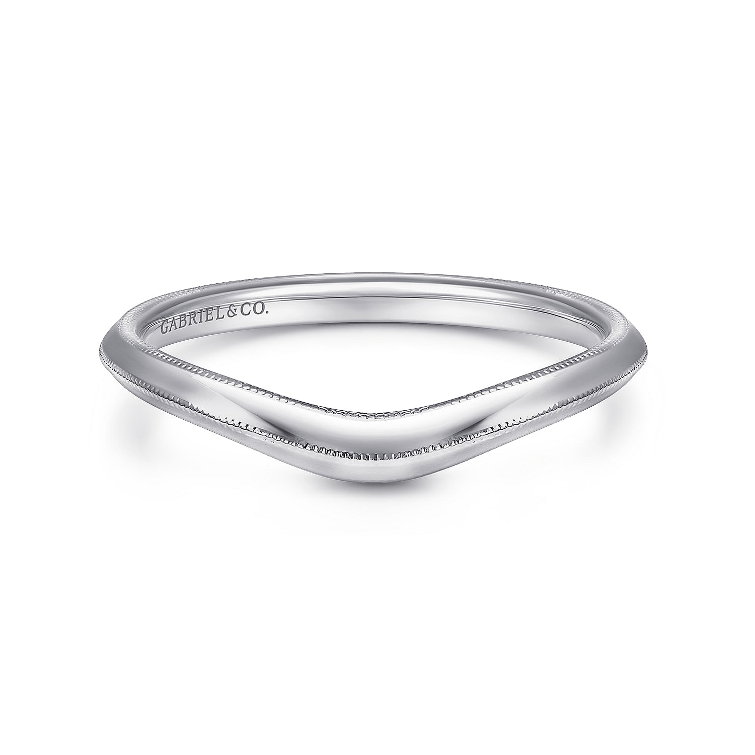 18k White Gold Curved 18k White Gold Curved