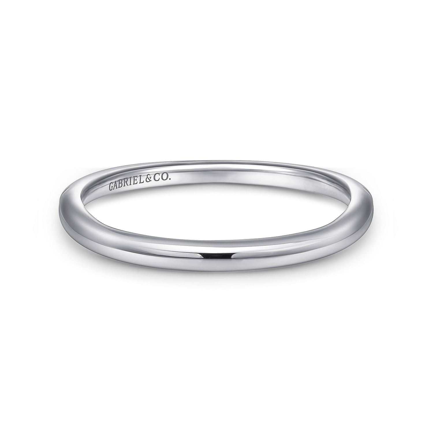 18k White Gold Curved 18k White Gold Curved