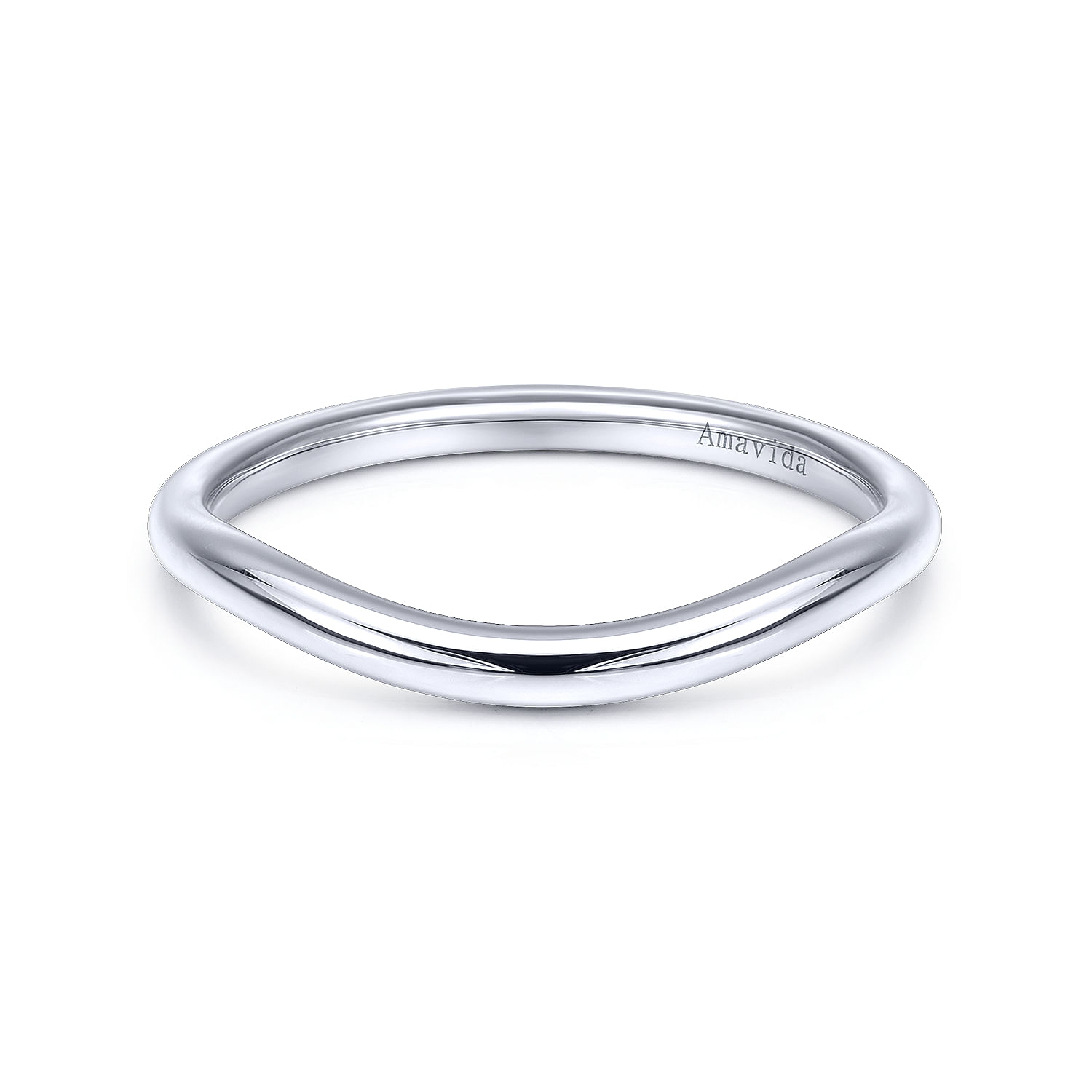 18k White Gold Curved 18k White Gold Curved