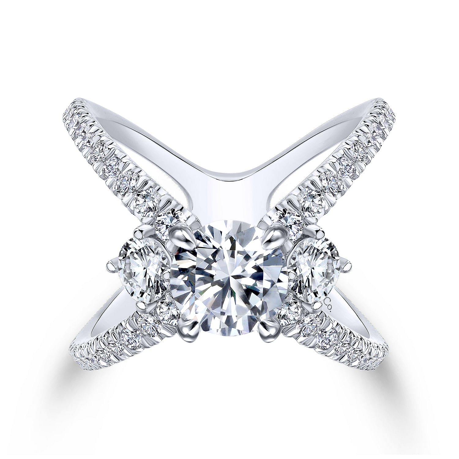 18k White Gold Diamond 3 Stones 18k White Gold Diamond 3 Stones