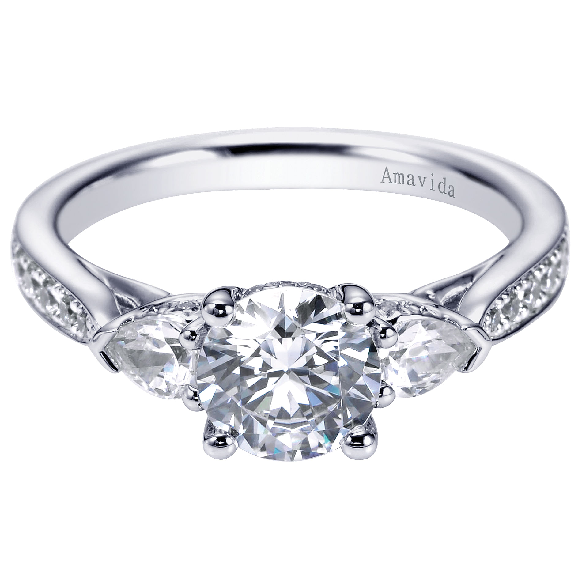 18k White Gold Diamond 3 Stones 18k White Gold Diamond 3 Stones