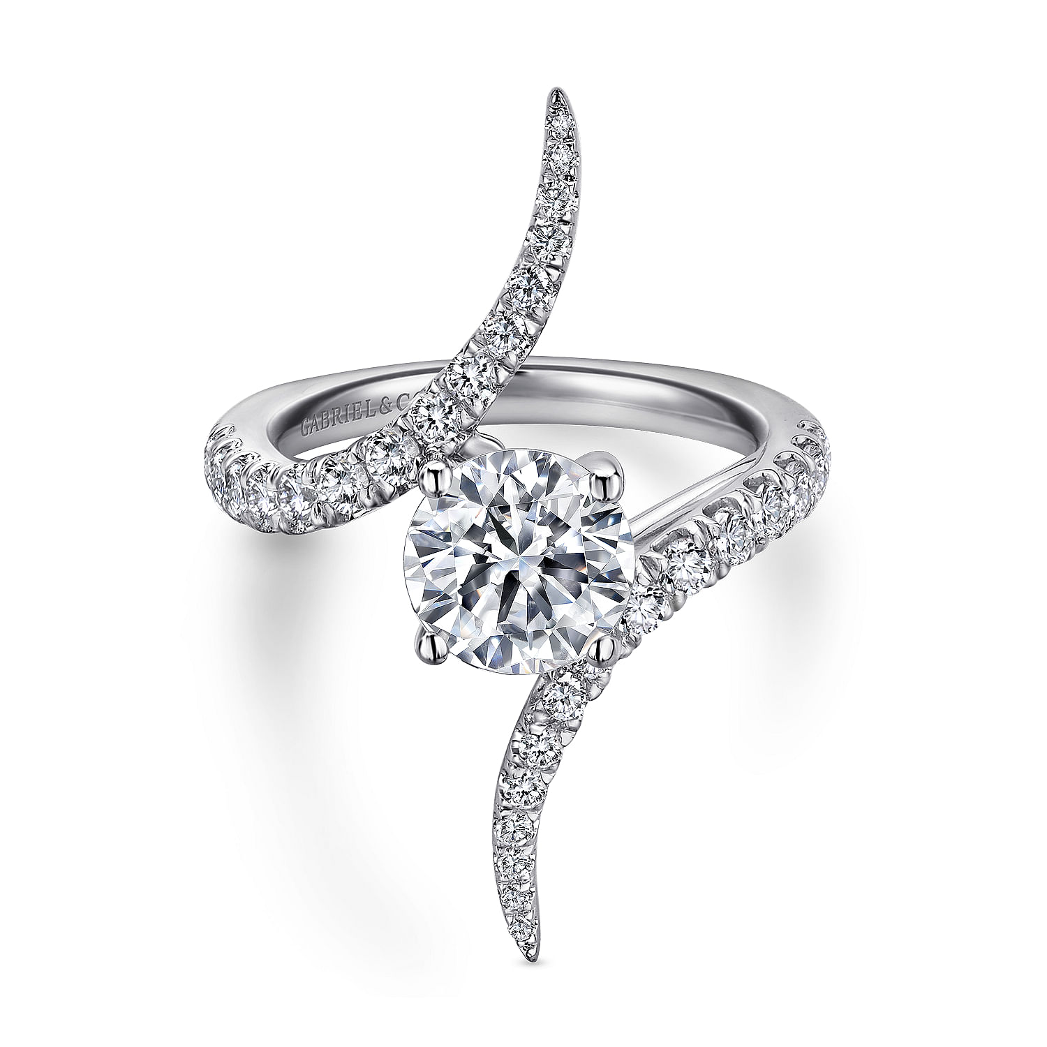 18k White Gold Diamond Bypass 18k White Gold Diamond Bypass