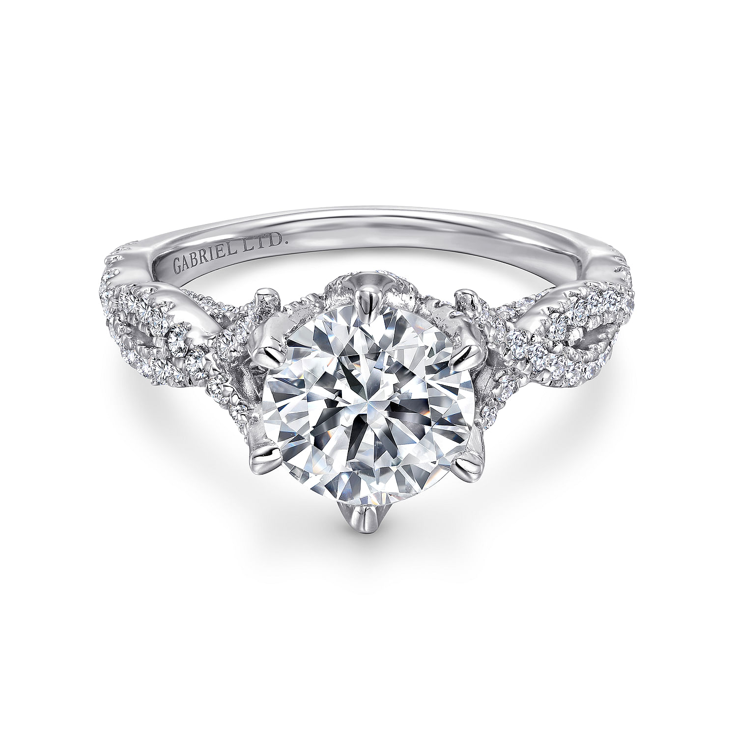 18k White Gold Diamond Criss Cross 18k White Gold Diamond Criss Cross