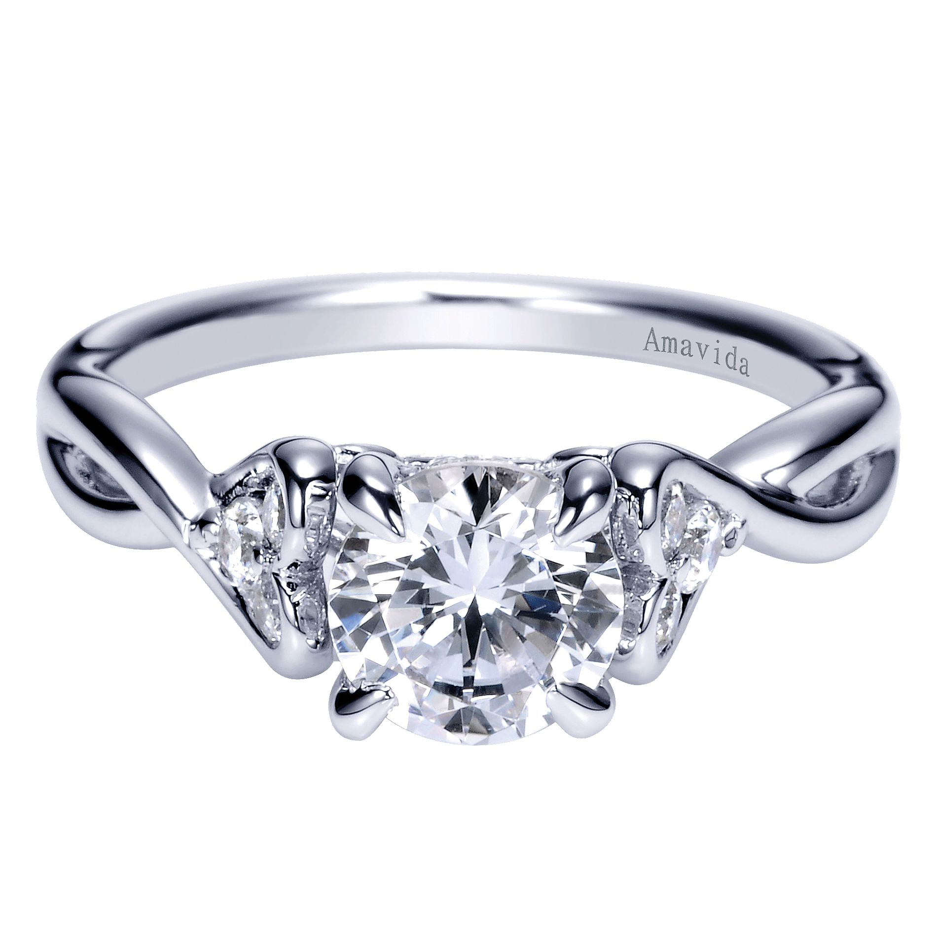 18k White Gold Diamond Criss Cross 18k White Gold Diamond Criss Cross