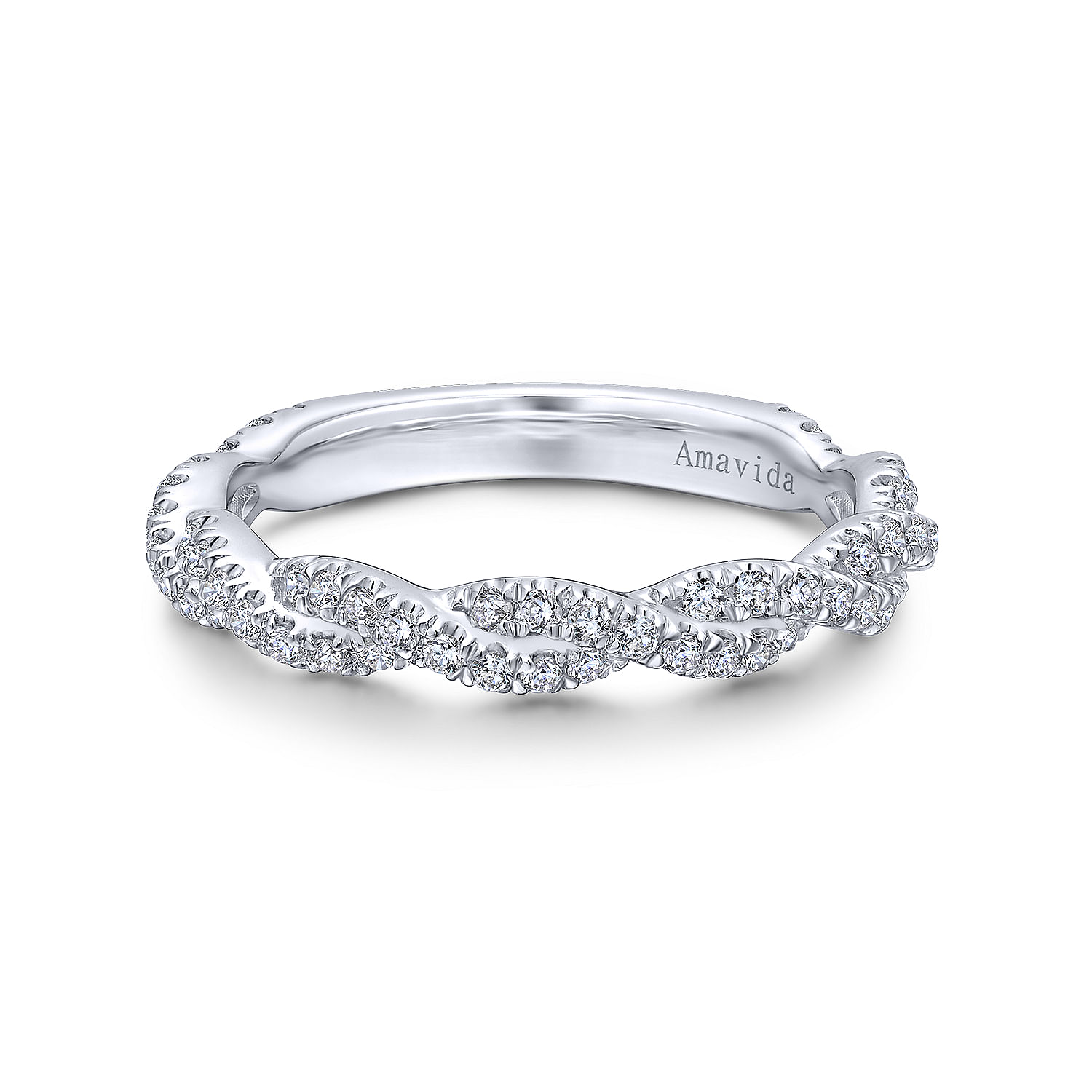 18k White Gold Diamond Criss Cross 18k White Gold Diamond Criss Cross
