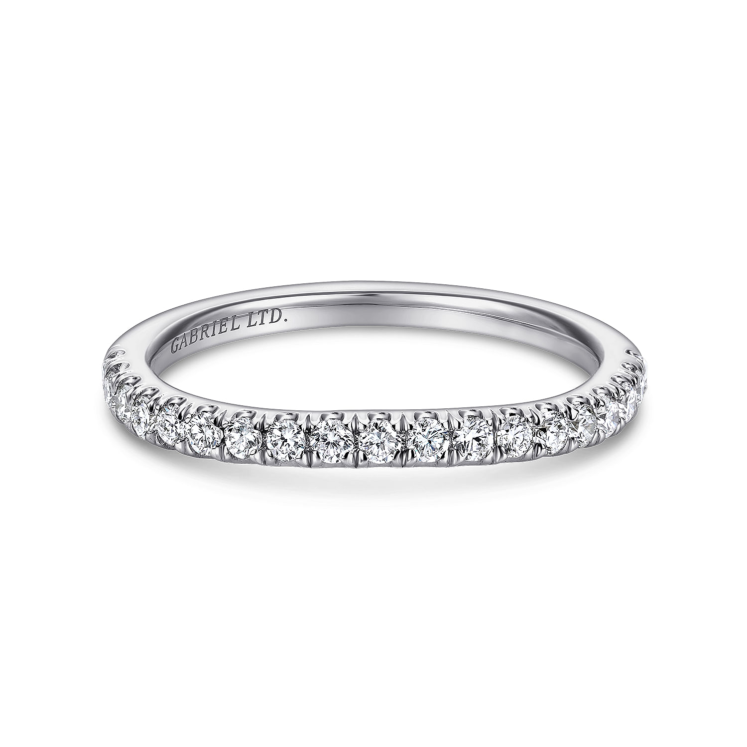 18k White Gold Diamond Curved 18k White Gold Diamond Curved