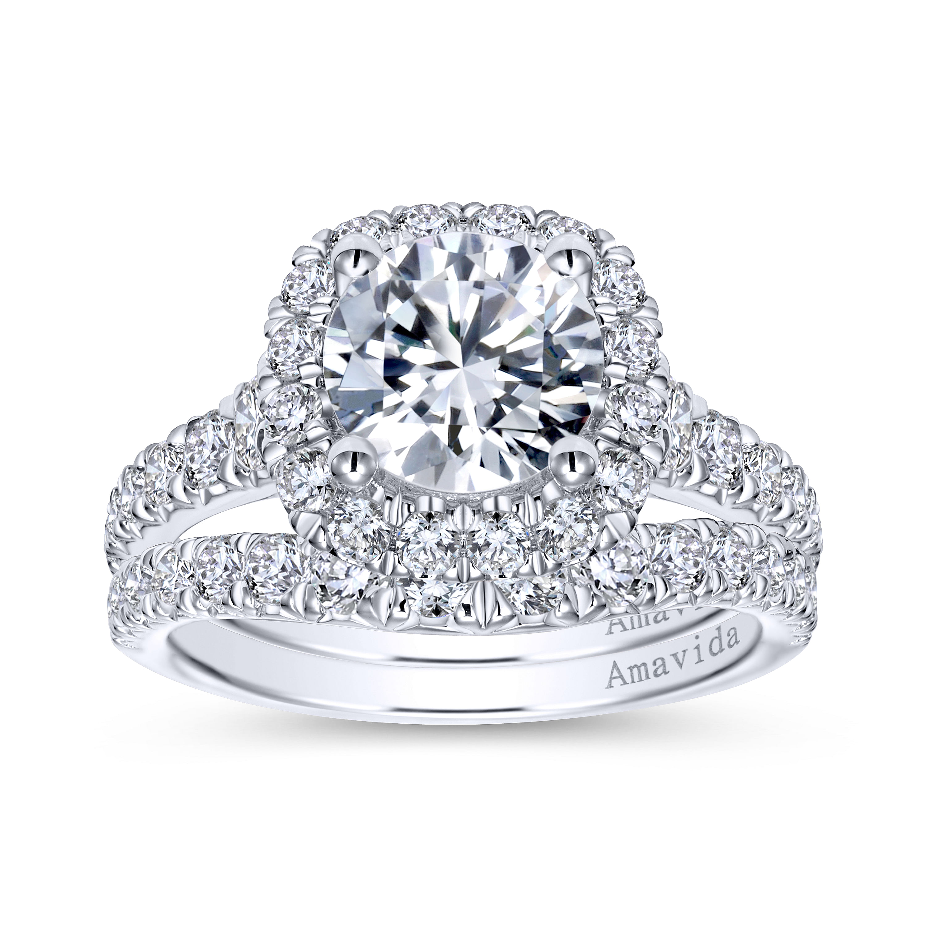 18k White Gold Diamond Curved Wedding Band angle 4 18k White Gold Diamond Curved Wedding Band angle 4