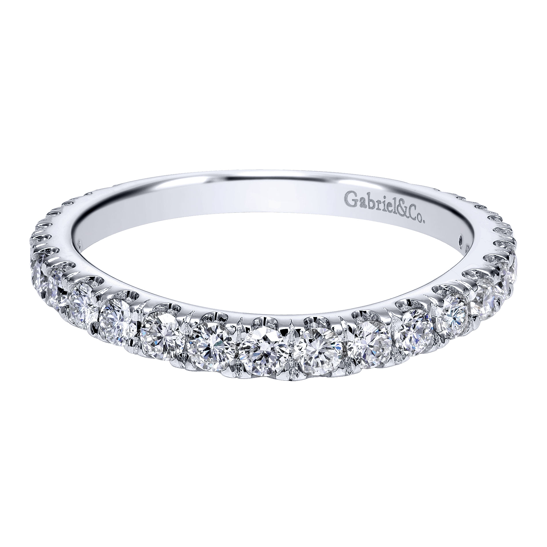 18k White Gold Diamond Curved 18k White Gold Diamond Curved