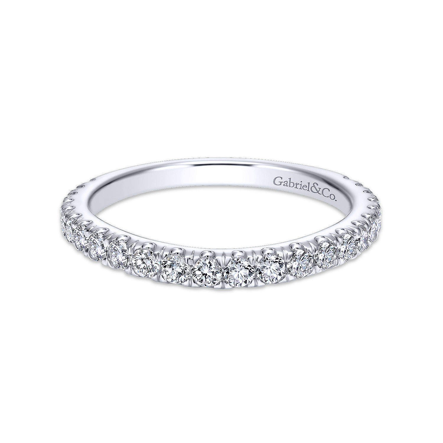 18k White Gold Diamond Curved 18k White Gold Diamond Curved