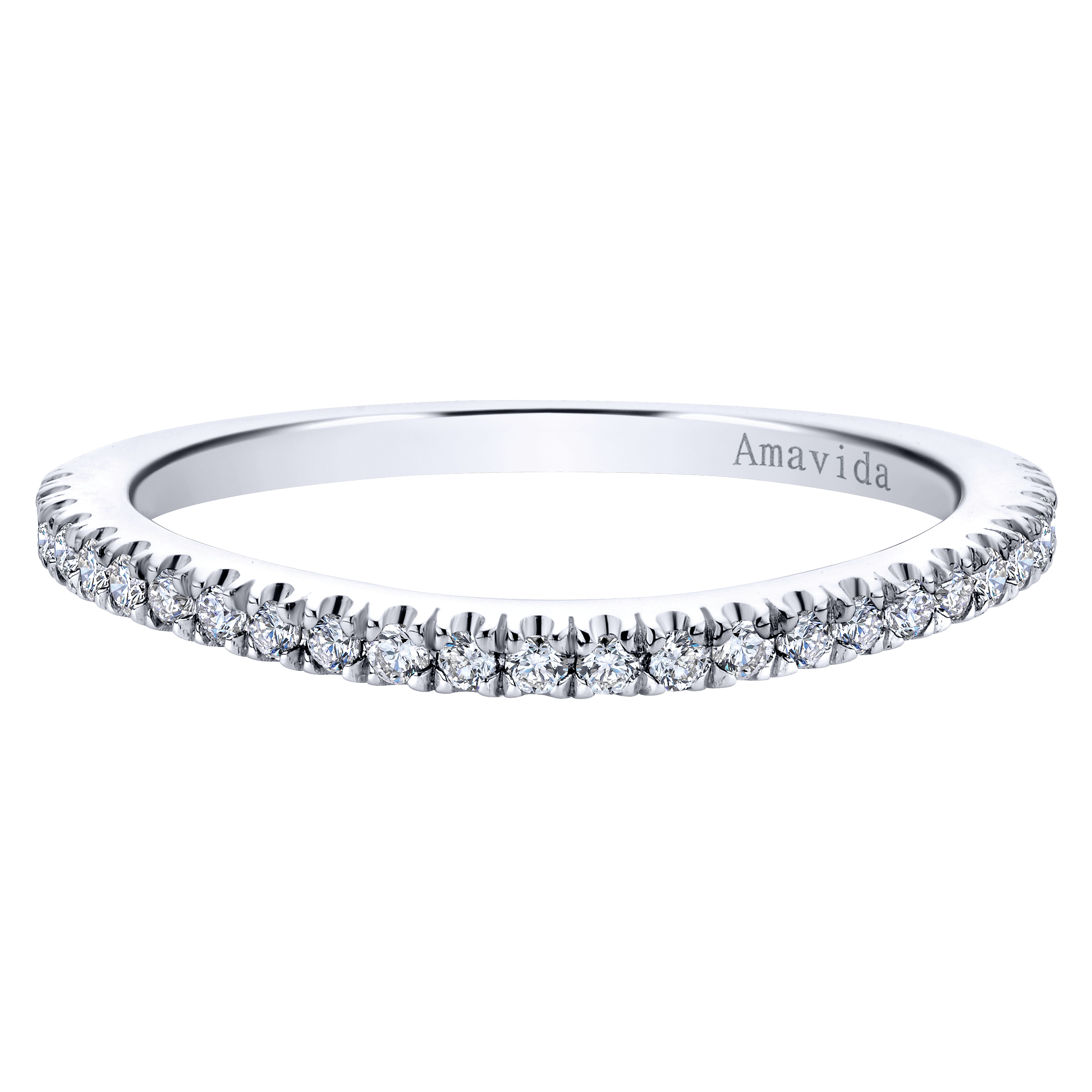 18k White Gold Diamond Curved 18k White Gold Diamond Curved