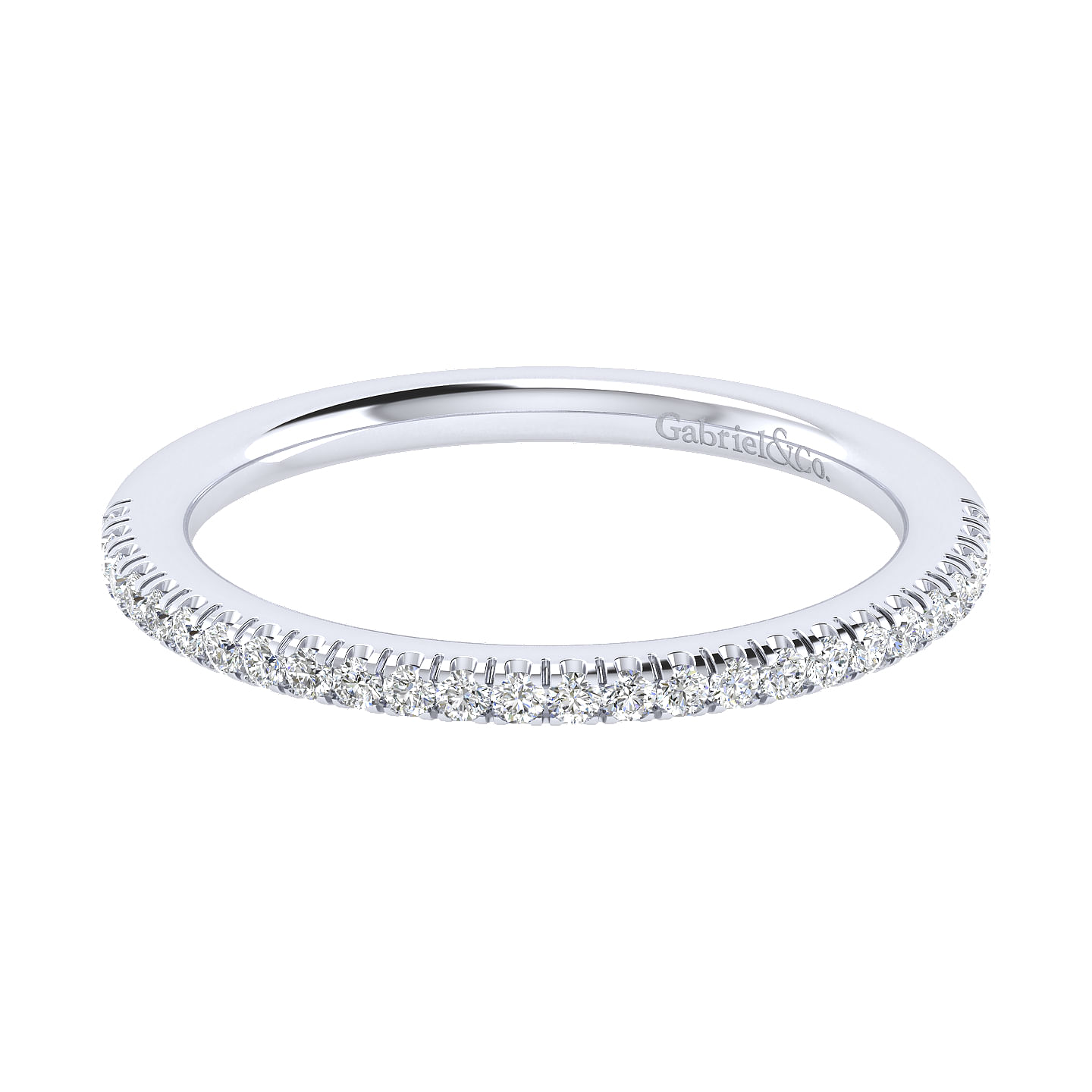 18k White Gold Diamond Curved 18k White Gold Diamond Curved